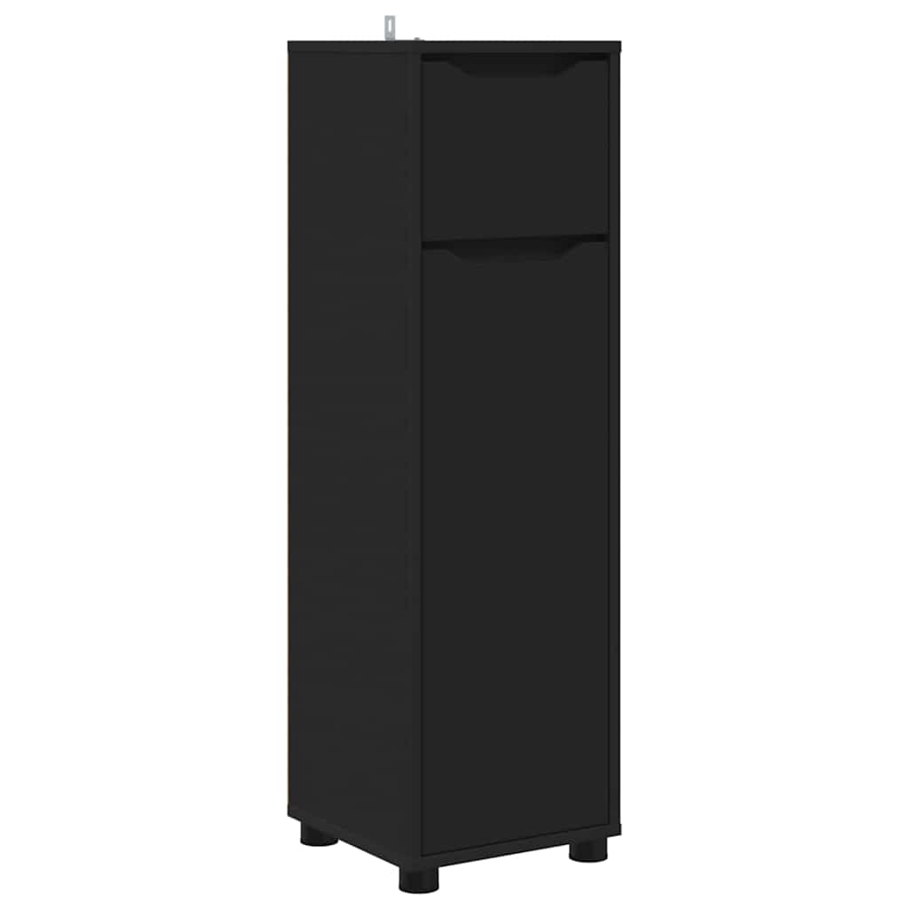 Colonne de salle de bain 30 cm H 101 cm Noir | Maison Vasque