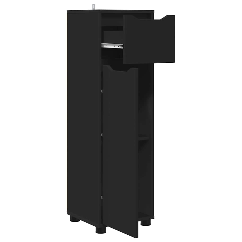 Colonne de salle de bain 30 cm – H 101 cm Noir | Maison Vasque