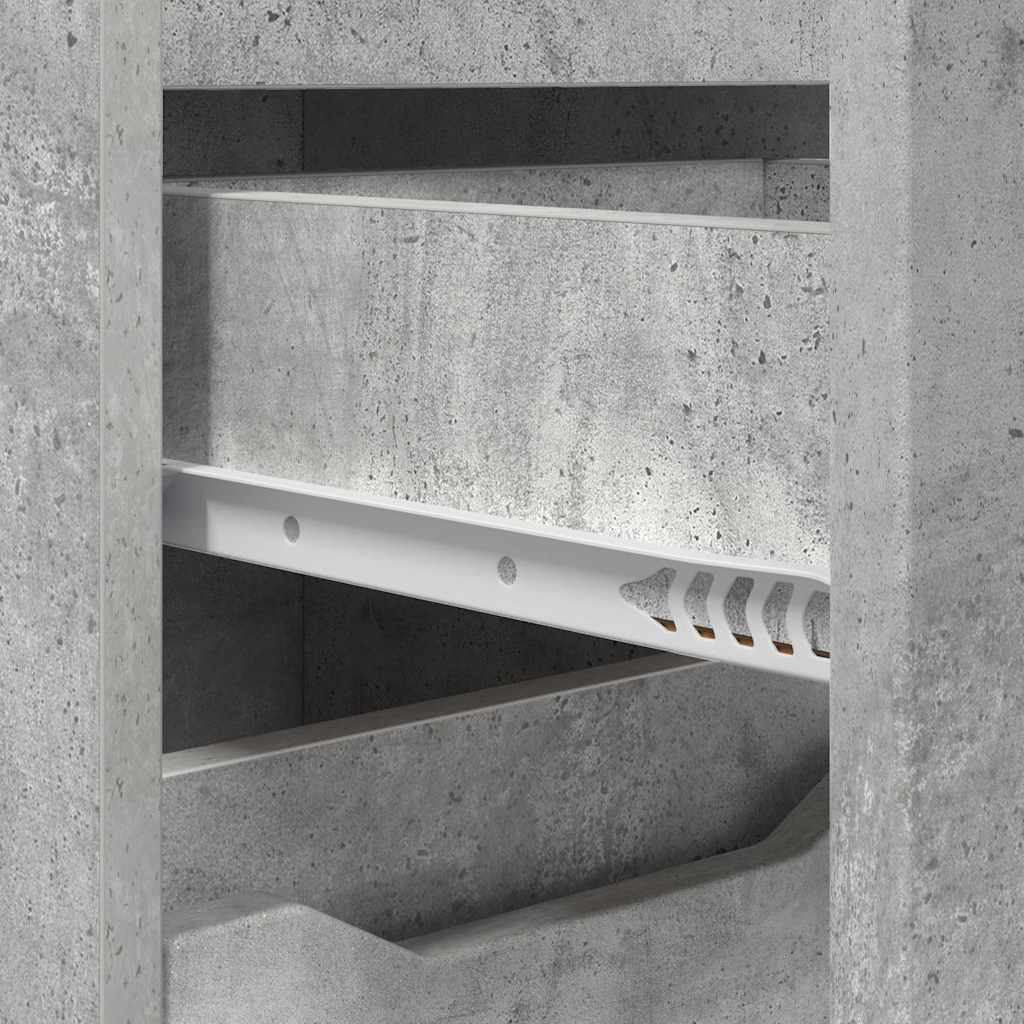 Colonne de salle de bain 30 cm – H 101 cm Gris béton | Maison Vasque