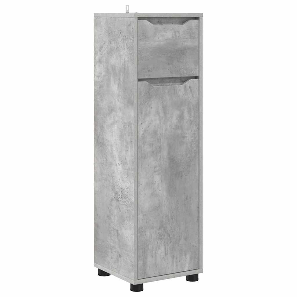Colonne de salle de bain 30 cm H 101 cm Gris béton | Maison Vasque
