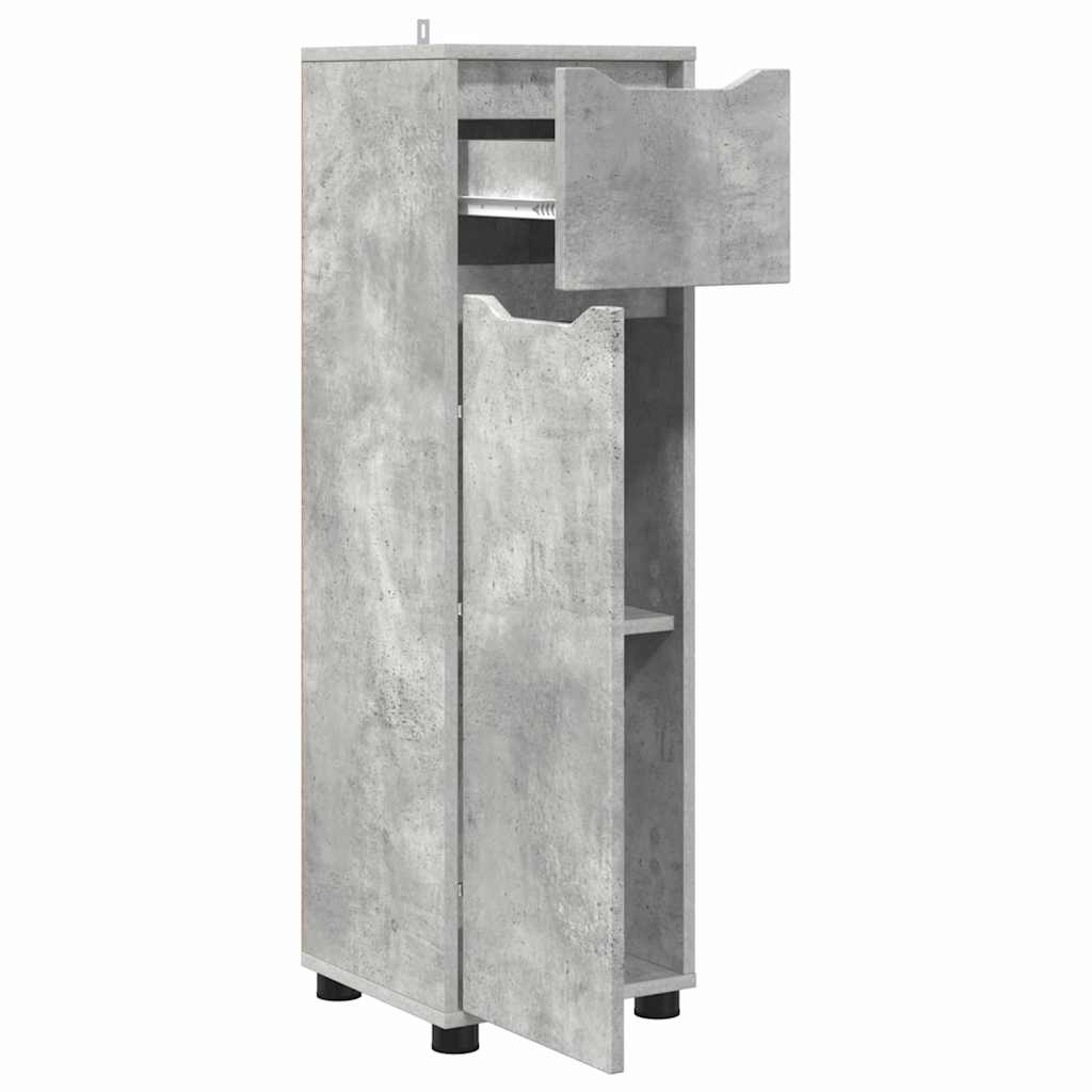Colonne de salle de bain 30 cm – H 101 cm Gris béton | Maison Vasque