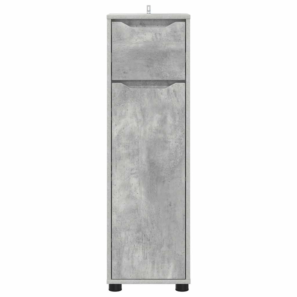 Colonne de salle de bain 30 cm – H 101 cm Gris béton | Maison Vasque
