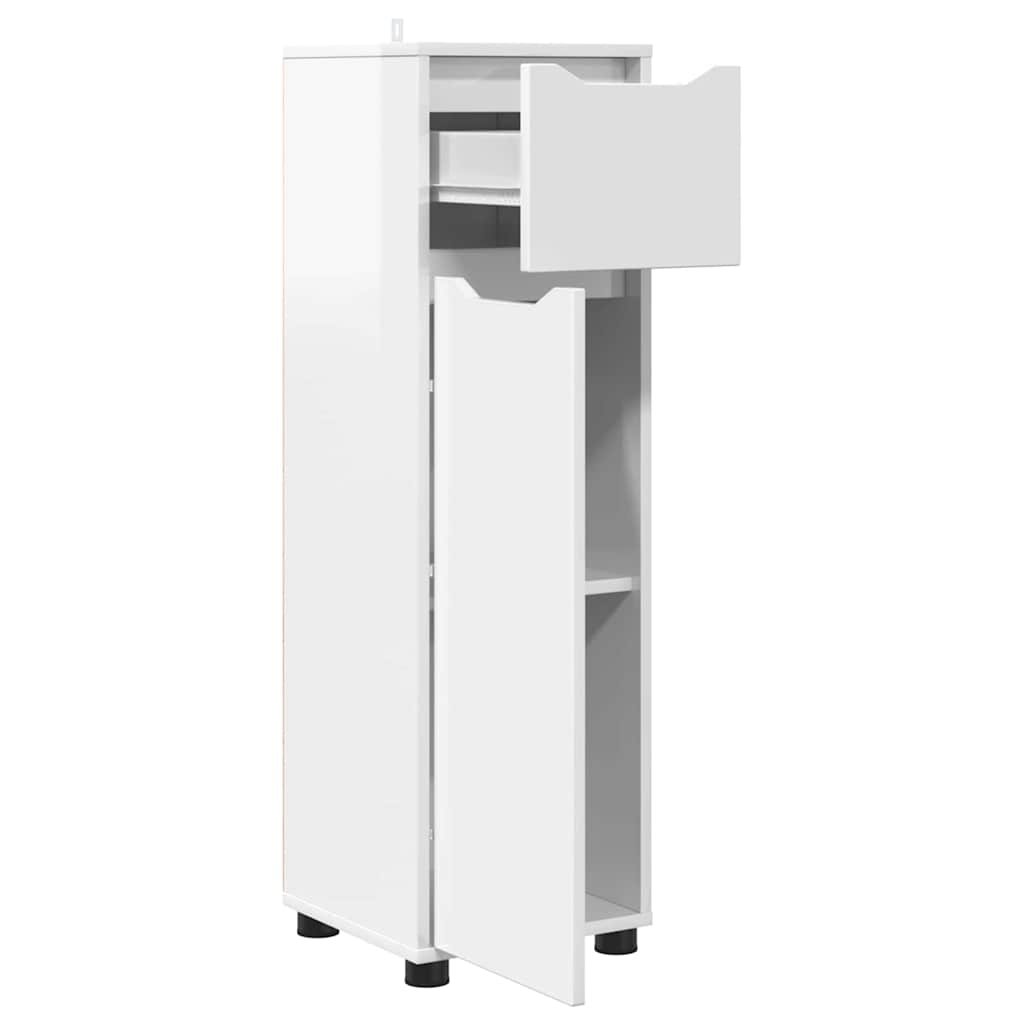 Colonne de salle de bain 30 cm – H 101 cm Blanc brillant | Maison Vasque