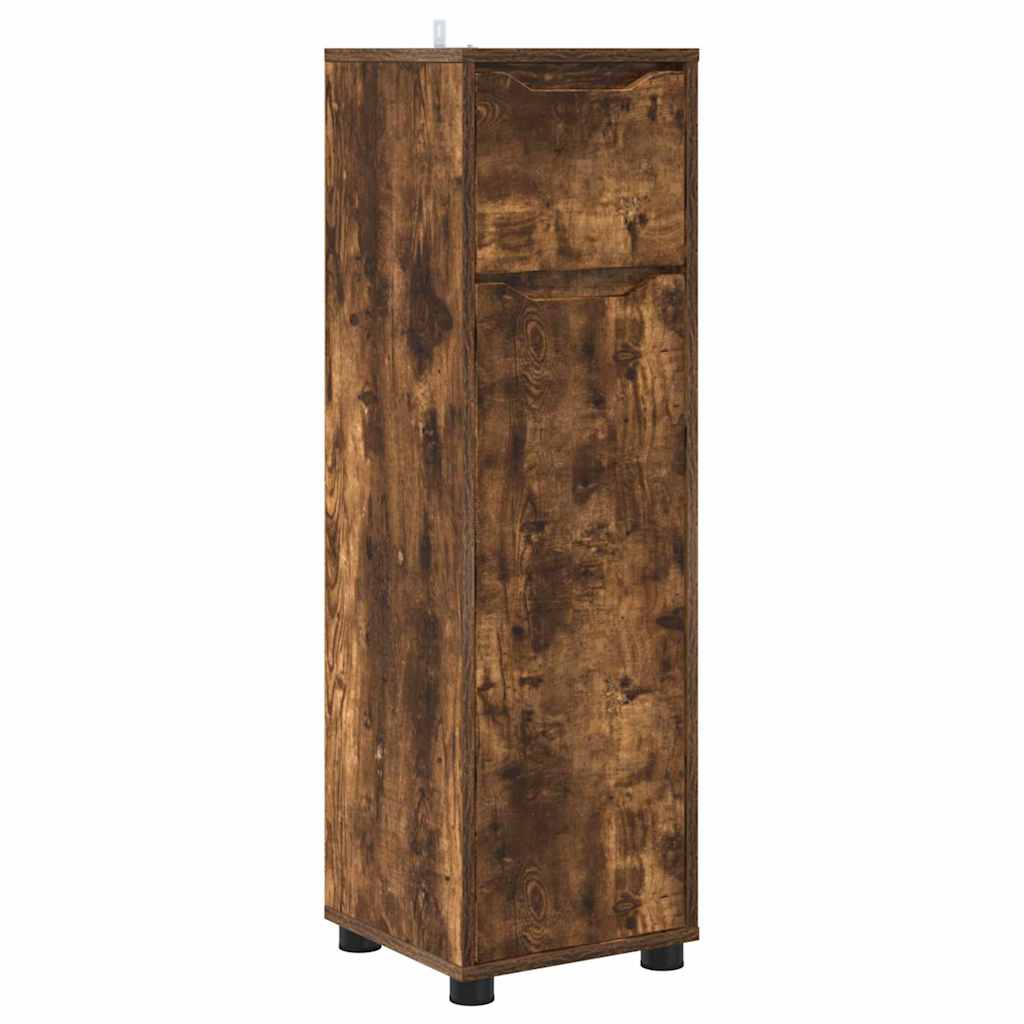 Colonne de salle de bain 30 cm H 101 cm Chêne fumé | Maison Vasque
