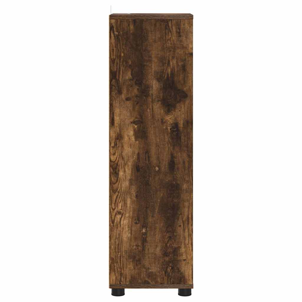 Colonne de salle de bain 30 cm – H 101 cm Chêne fumé | Maison Vasque