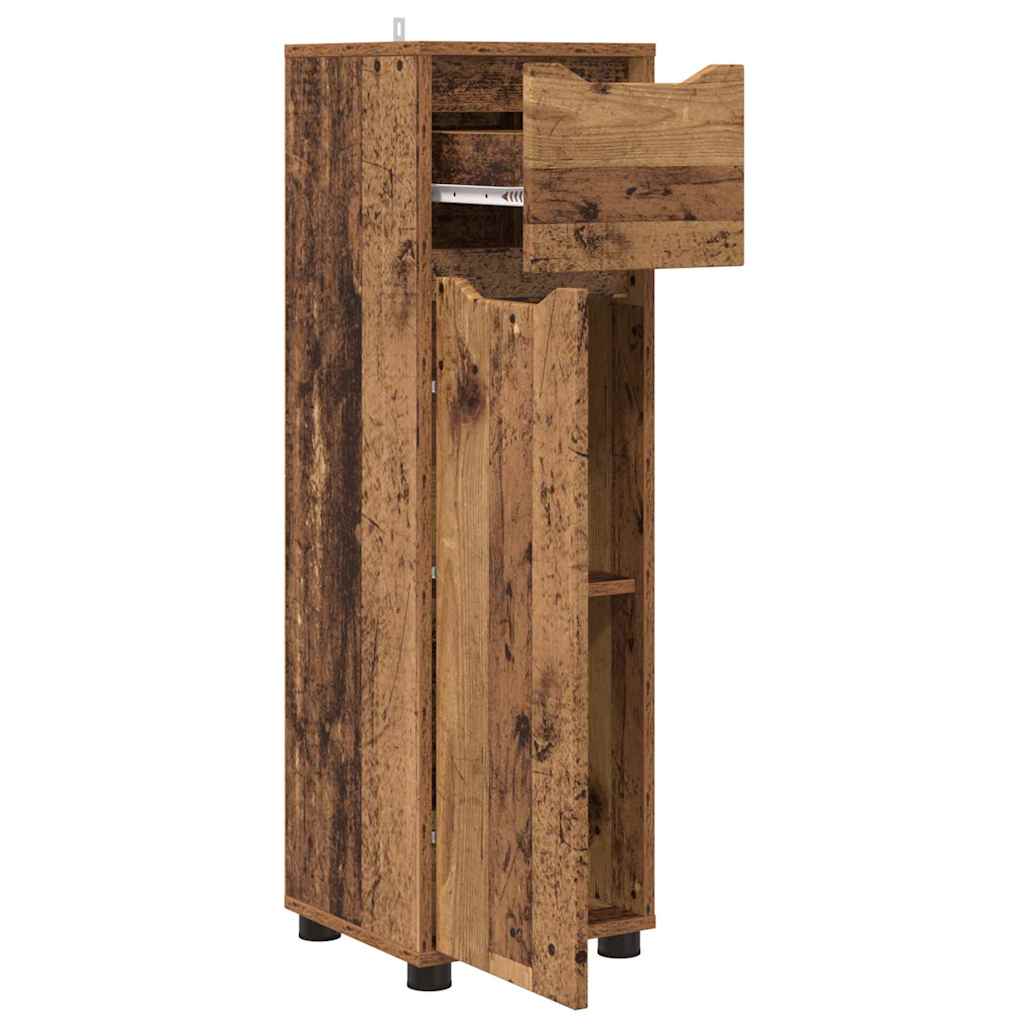 Colonne de salle de bain 30 cm – H 101 cm Bois ancien | Maison Vasque
