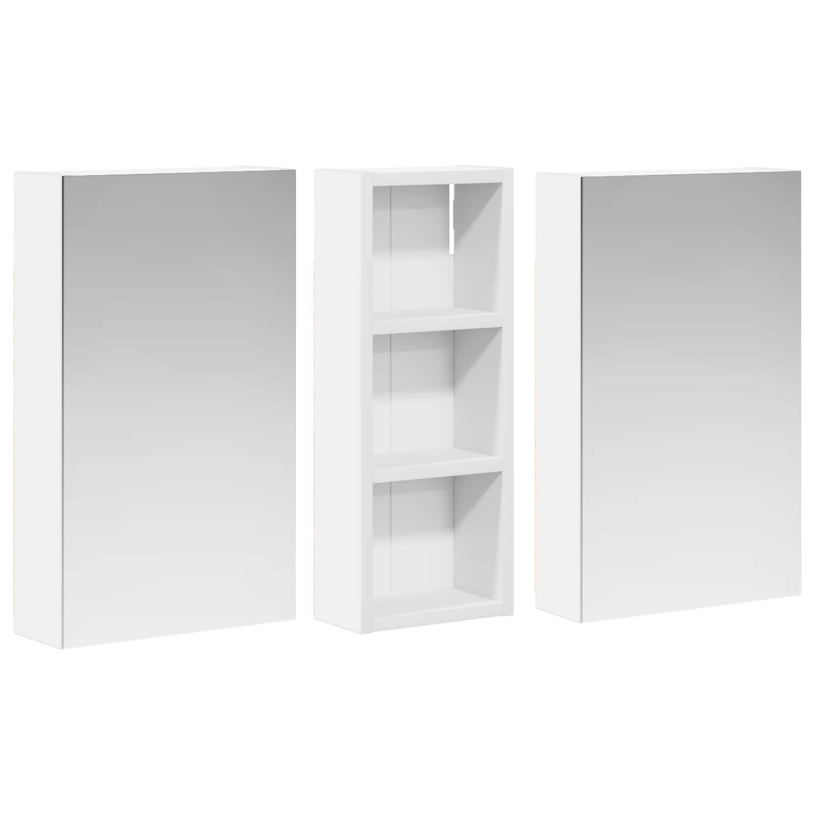 Ensemble de meubles de salle de bain 3 pièces 80 cm Blanc | Maison Vasque