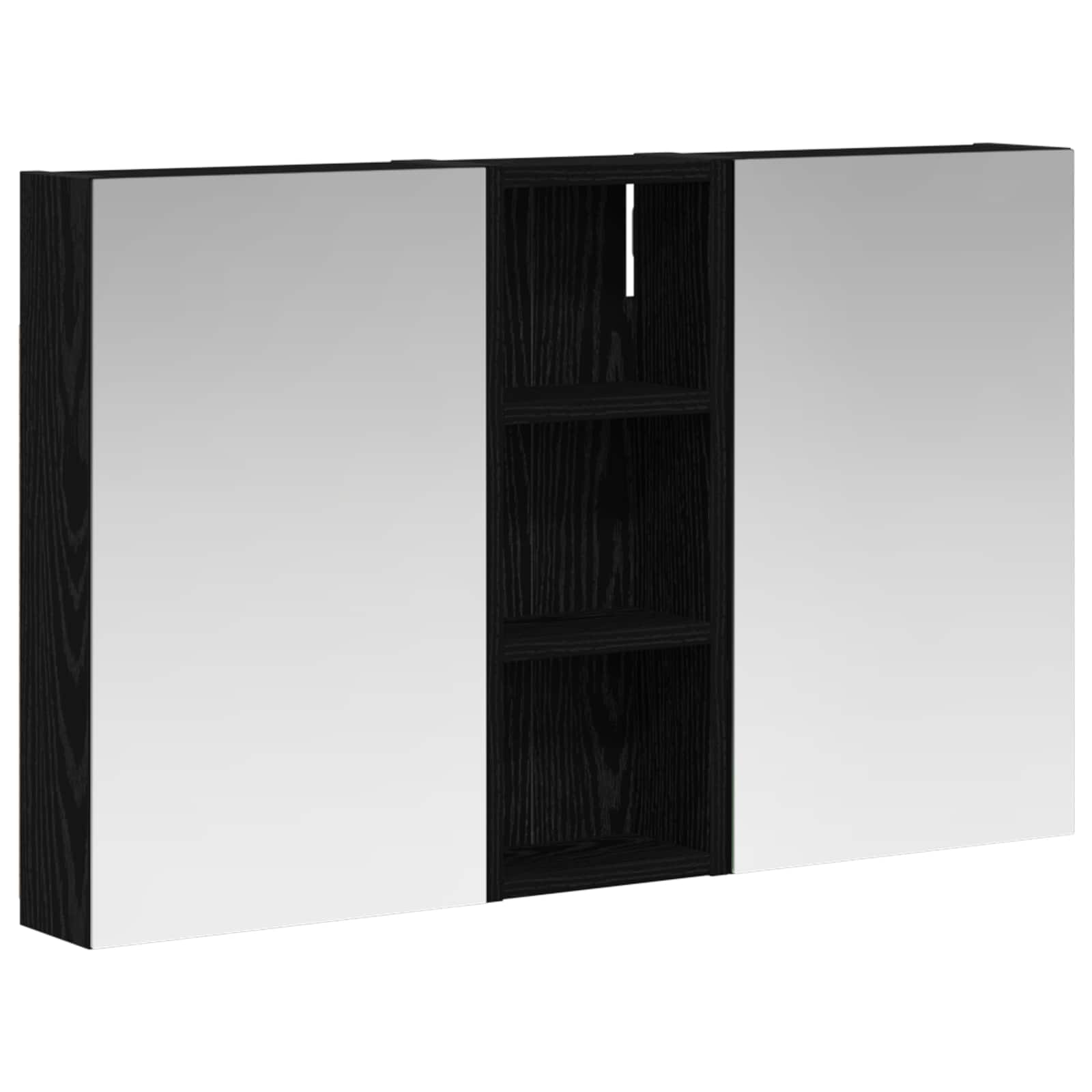 Ensemble de meubles de salle de bain 3 pièces 80 cm Chêne noir | Maison Vasque