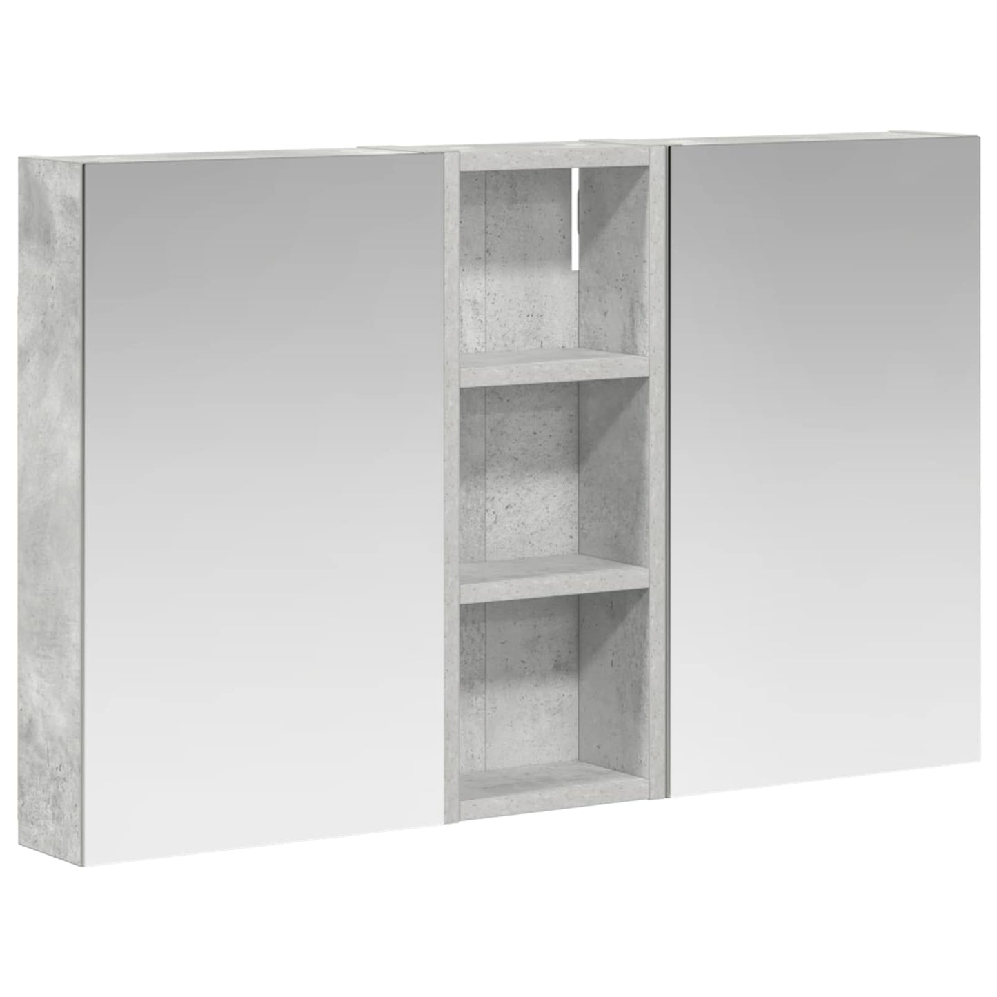Ensemble de meubles de salle de bain 3 pièces 80 cm Gris béton | Maison Vasque