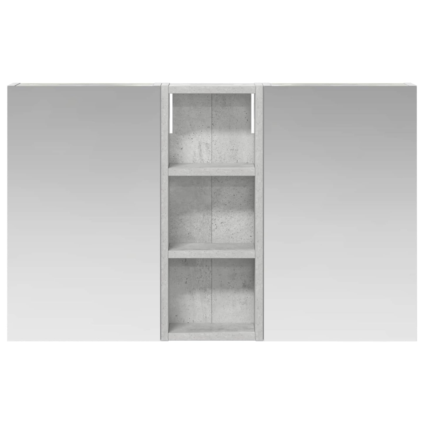 Ensemble de meubles de salle de bain 3 pièces 80 cm Gris béton | Maison Vasque