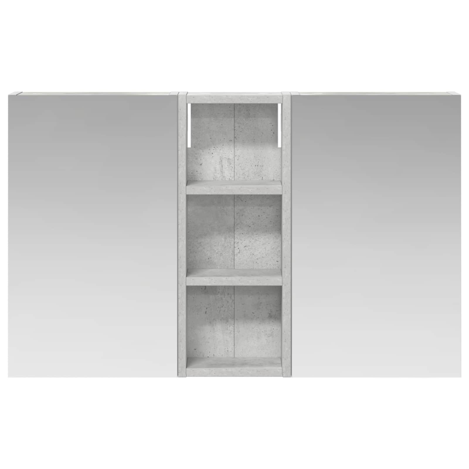 Ensemble de meubles de salle de bain 3 pièces 80 cm Gris béton | Maison Vasque