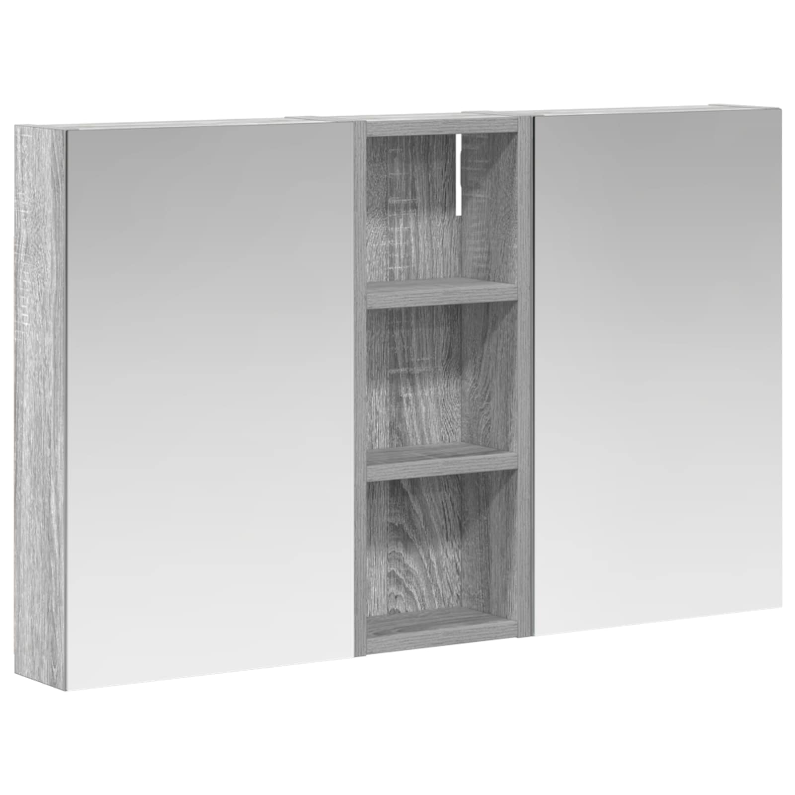 Ensemble de meubles de salle de bain 3 pièces 80 cm Sonoma gris | Maison Vasque