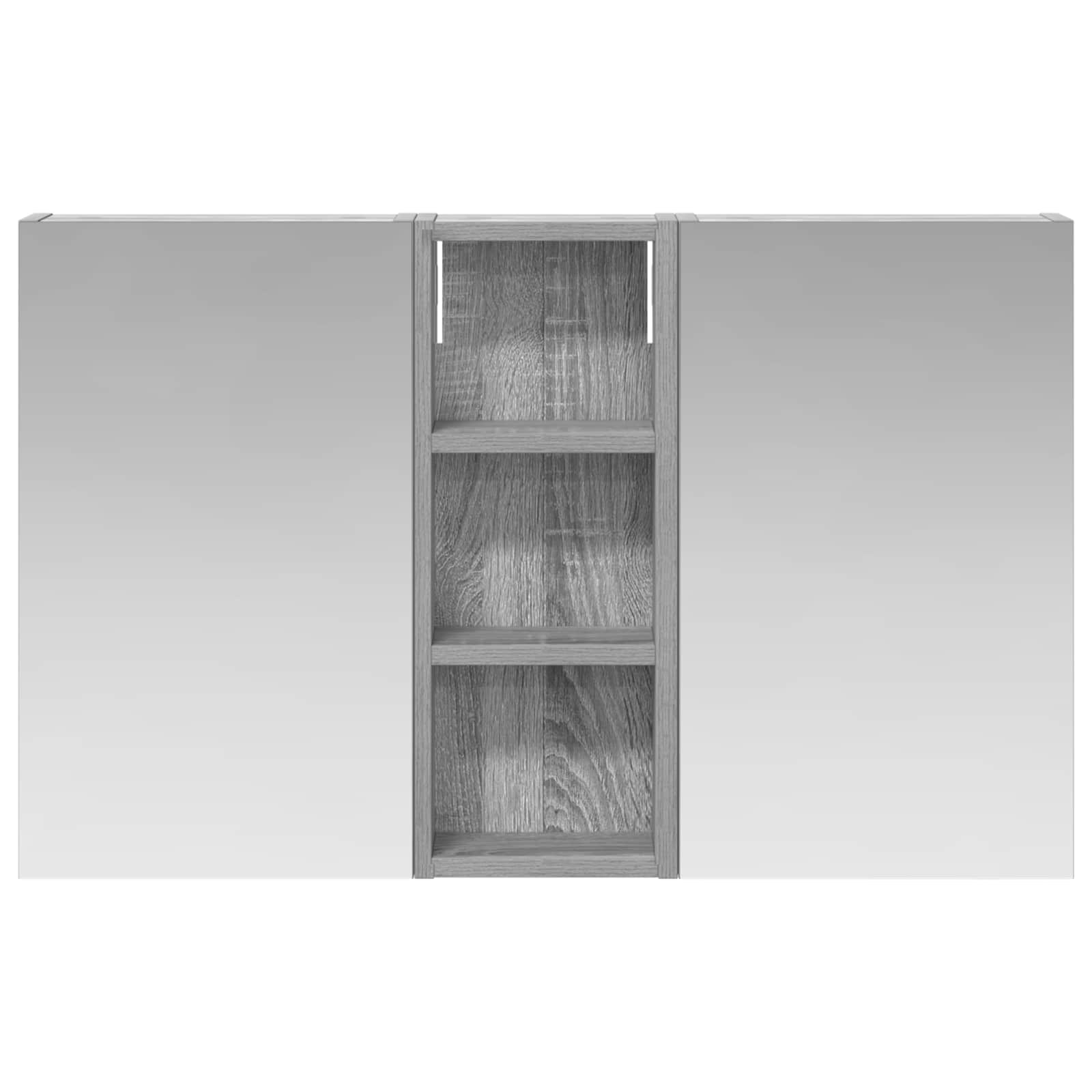 Ensemble de meubles de salle de bain 3 pièces 80 cm Sonoma gris | Maison Vasque