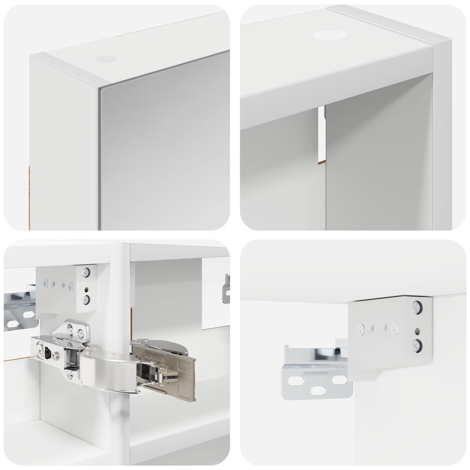 Ensemble de meubles de salle de bain 3 pièces 90 cm Blanc | Maison Vasque