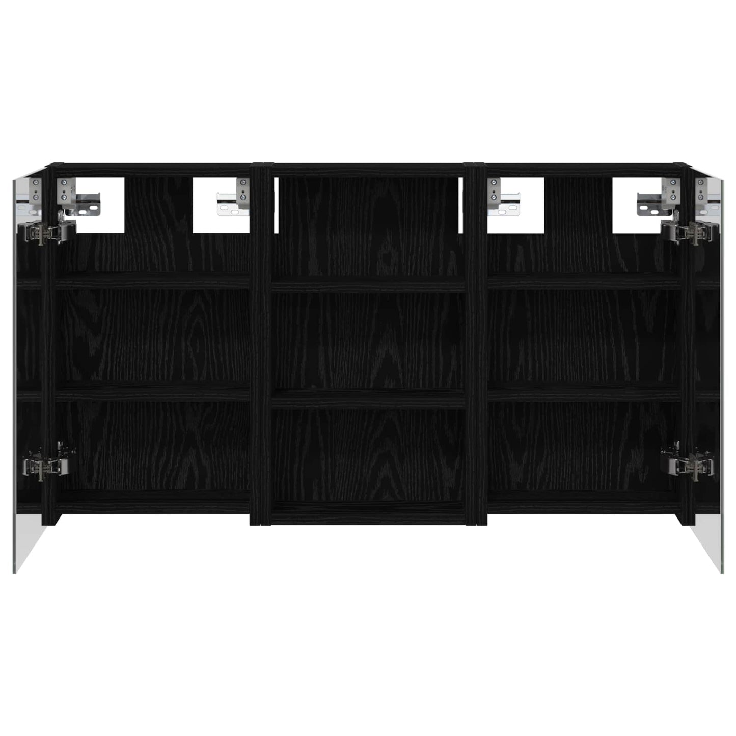 Ensemble de meubles de salle de bain 3 pièces 90 cm Chêne noir | Maison Vasque
