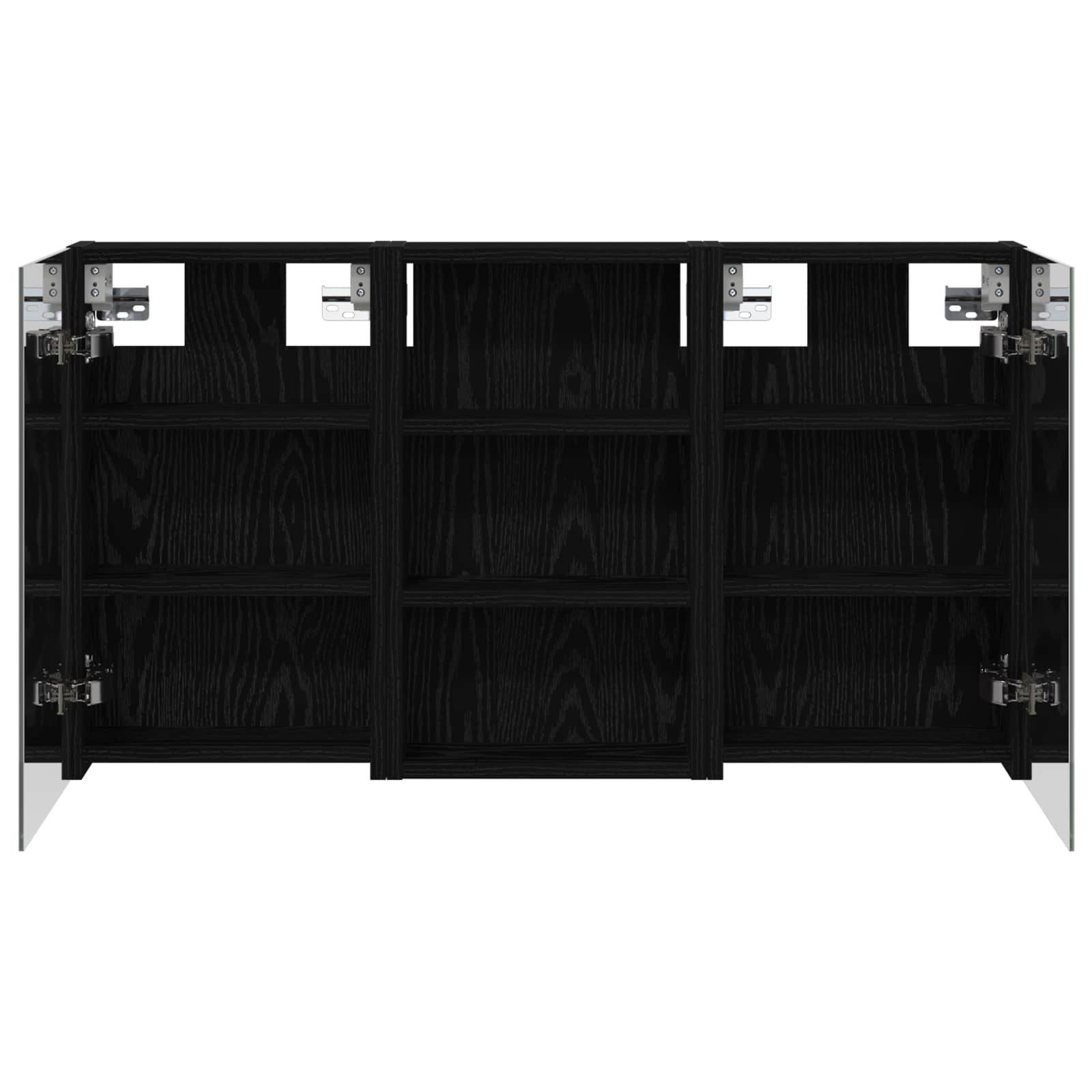 Ensemble de meubles de salle de bain 3 pièces 90 cm Chêne noir | Maison Vasque
