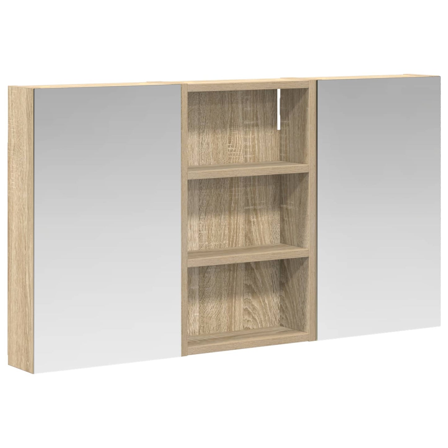 Ensemble de meubles de salle de bain 3 pièces 90 cm Chêne sonoma | Maison Vasque