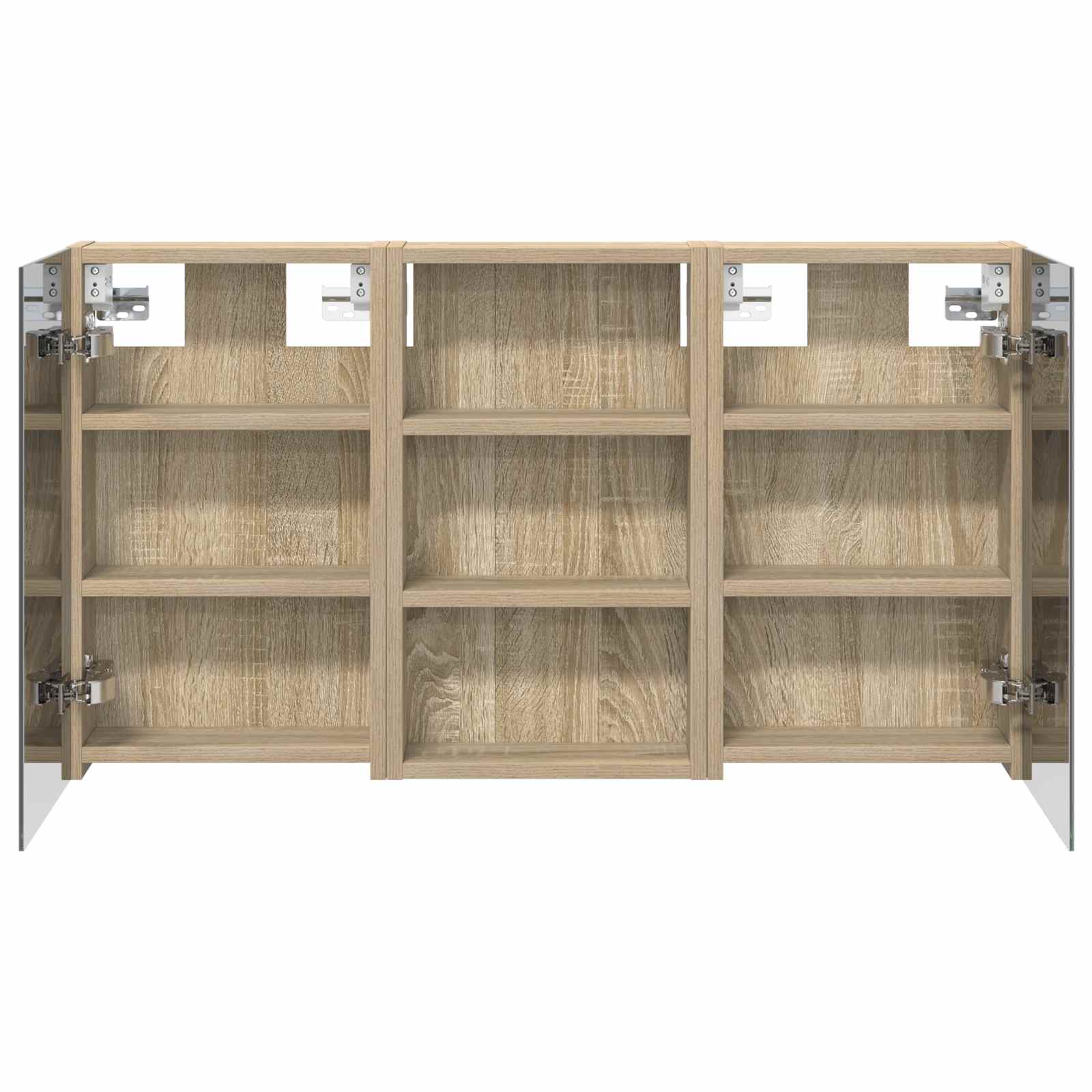 Ensemble de meubles de salle de bain 3 pièces 90 cm Chêne sonoma | Maison Vasque