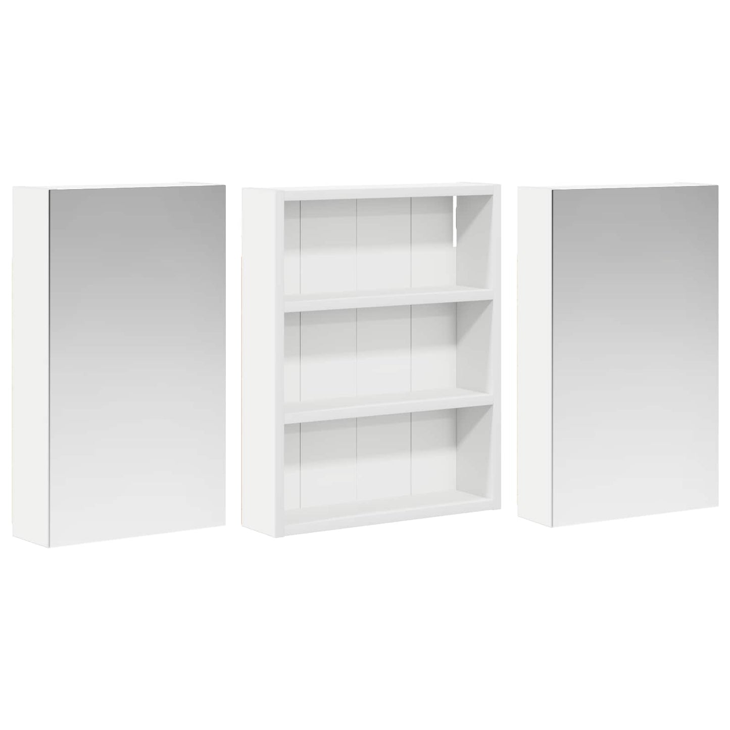 Ensemble de meubles de salle de bain 3 pièces 100 cm Blanc | Maison Vasque