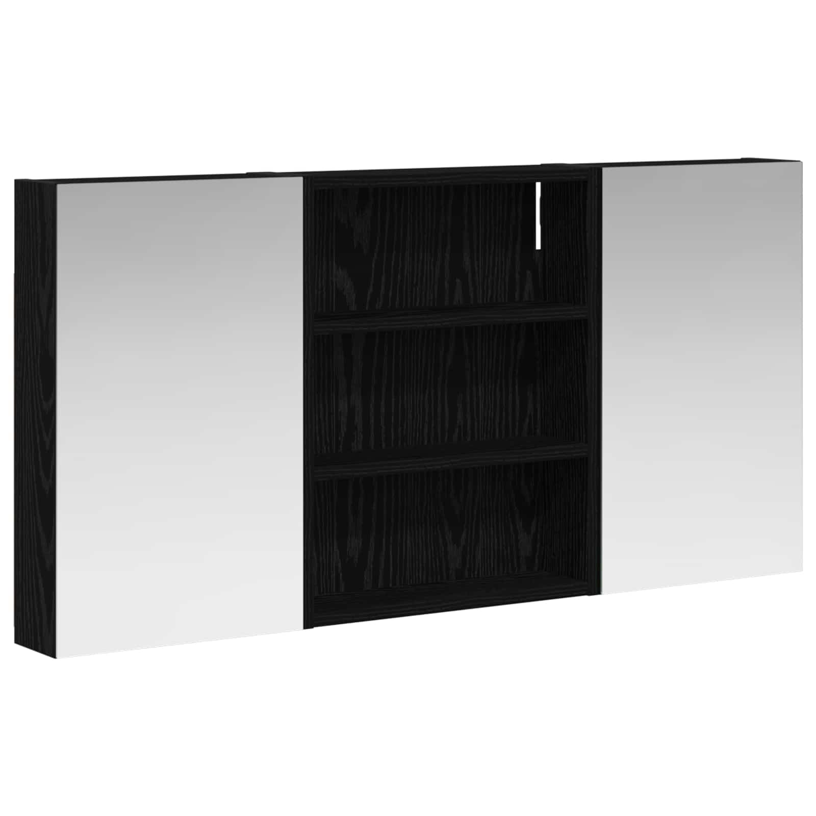Ensemble de meubles de salle de bain 3 pièces 100 cm Chêne noir | Maison Vasque