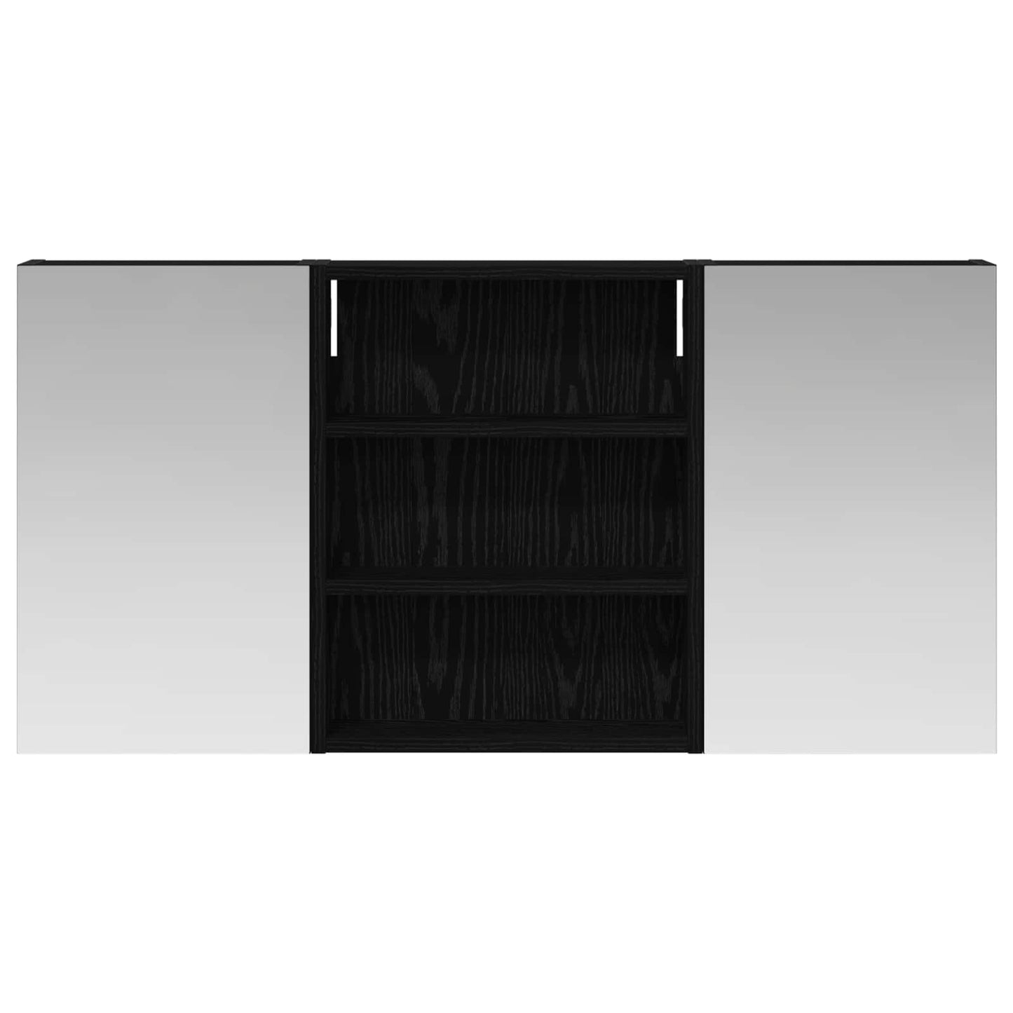 Ensemble de meubles de salle de bain 3 pièces 100 cm Chêne noir | Maison Vasque