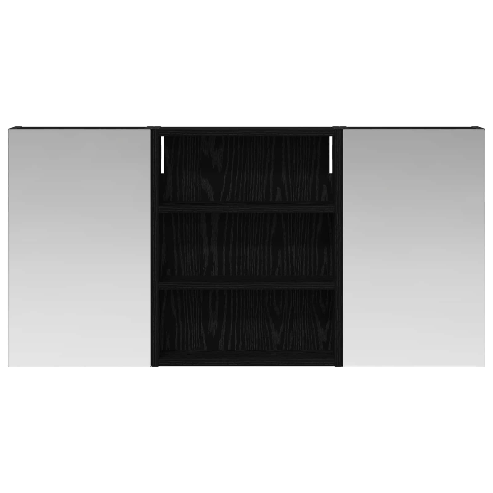 Ensemble de meubles de salle de bain 3 pièces 100 cm Chêne noir | Maison Vasque