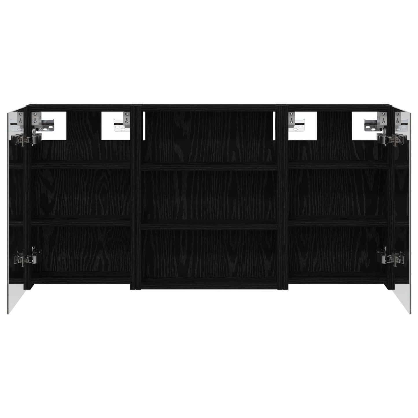 Ensemble de meubles de salle de bain 3 pièces 100 cm Chêne noir | Maison Vasque