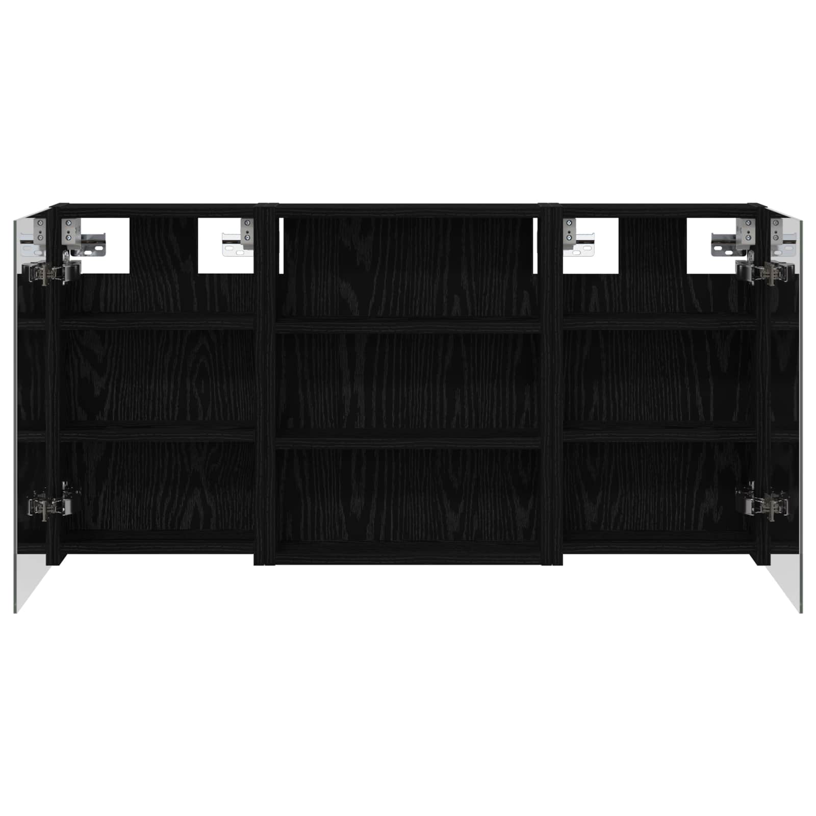Ensemble de meubles de salle de bain 3 pièces 100 cm Chêne noir | Maison Vasque