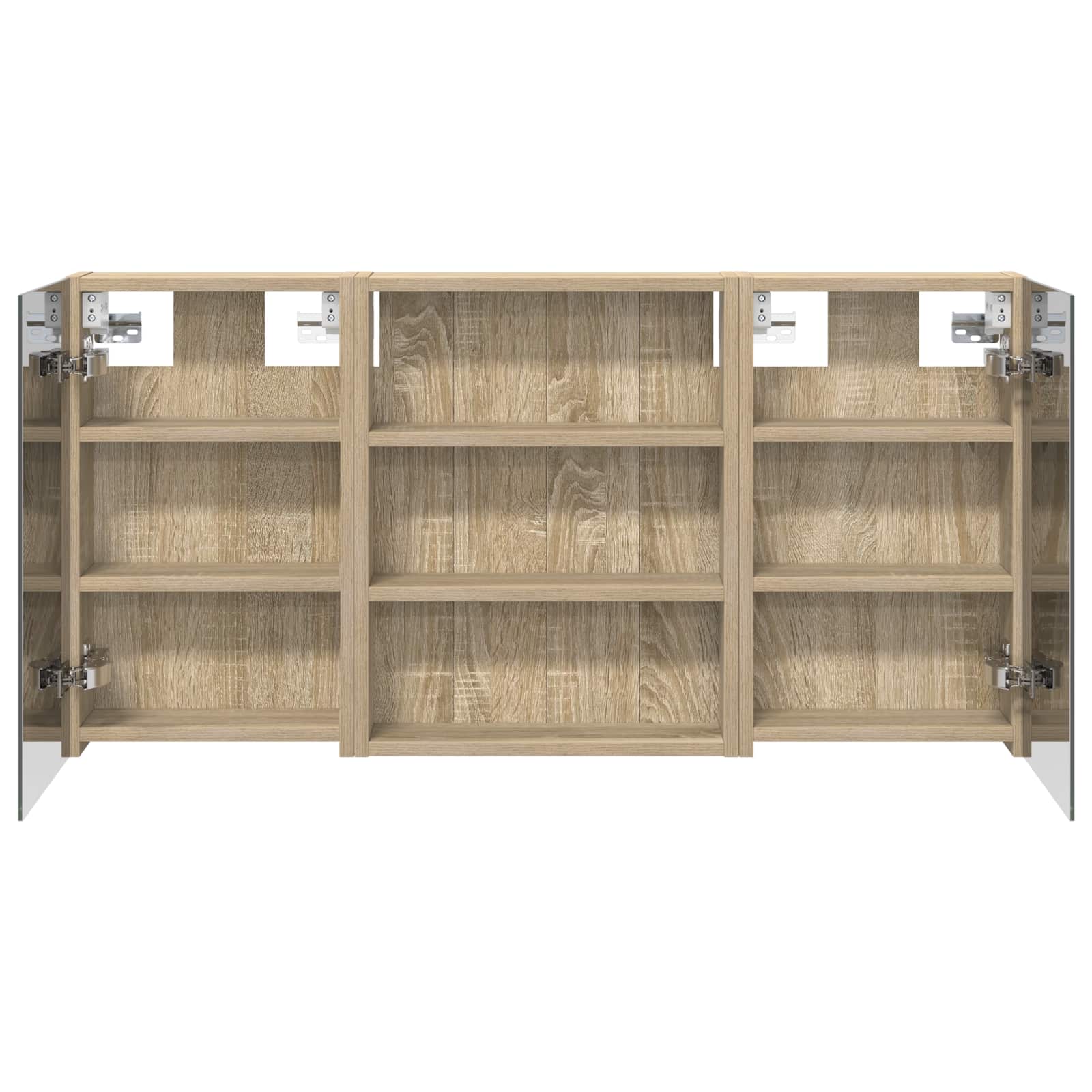 Ensemble de meubles de salle de bain 3 pièces 100 cm Chêne sonoma | Maison Vasque