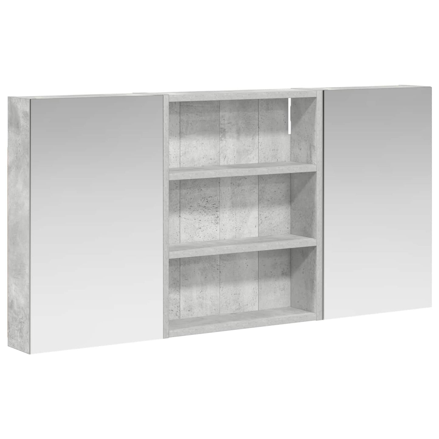 Ensemble de meubles de salle de bain 3 pièces 100 cm Gris béton | Maison Vasque