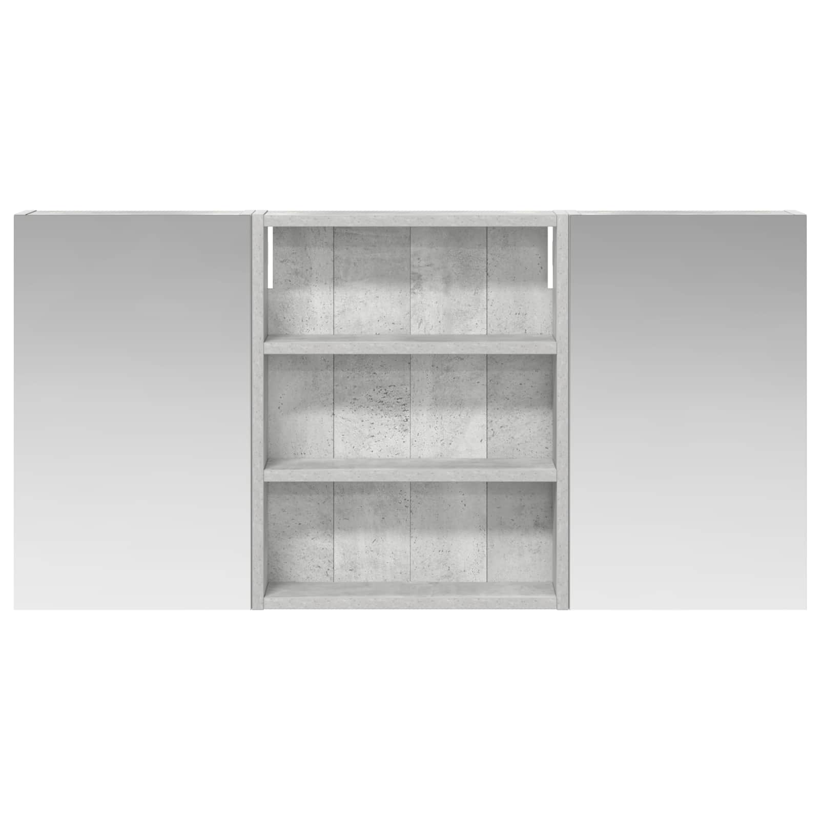 Ensemble de meubles de salle de bain 3 pièces 100 cm Gris béton | Maison Vasque