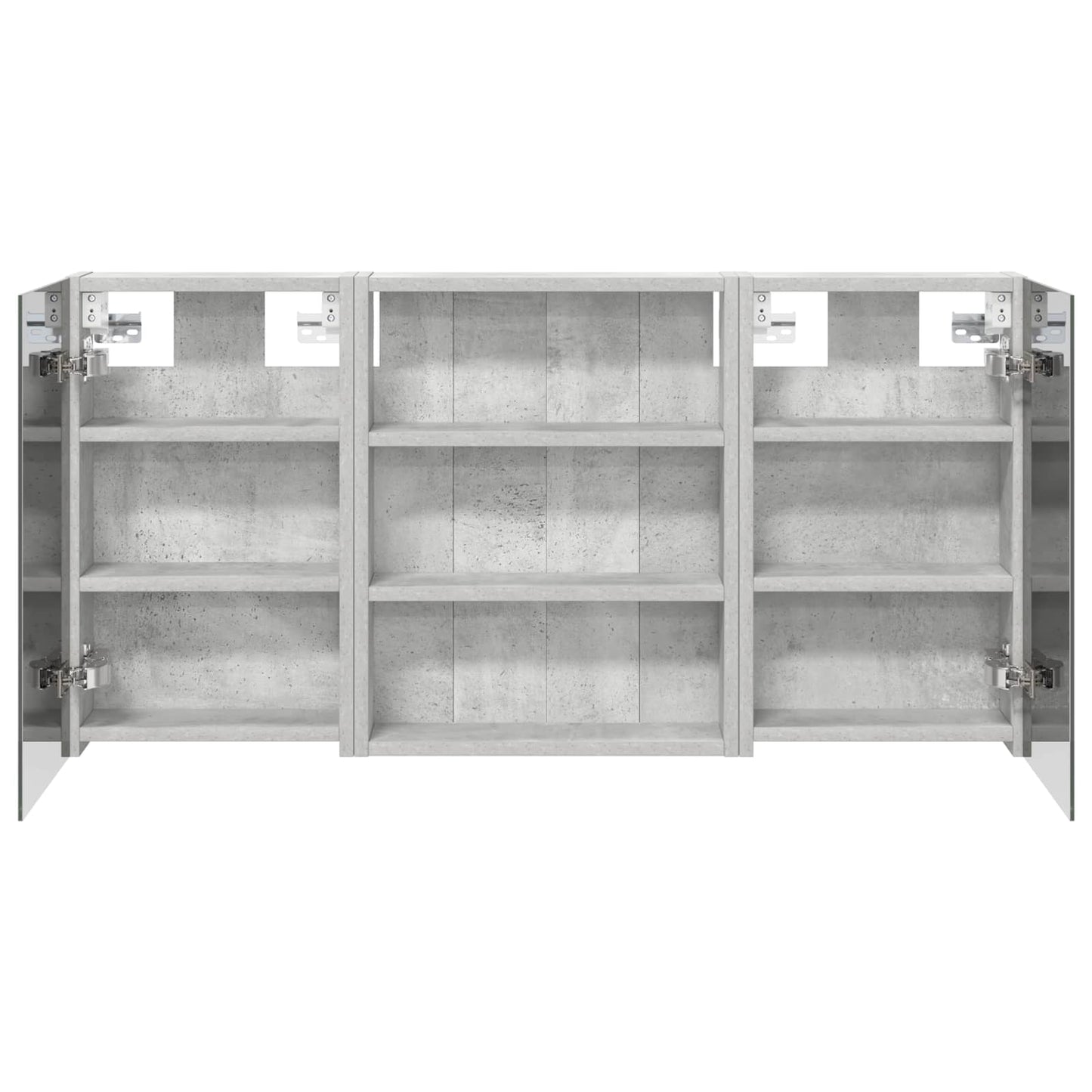 Ensemble de meubles de salle de bain 3 pièces 100 cm Gris béton | Maison Vasque