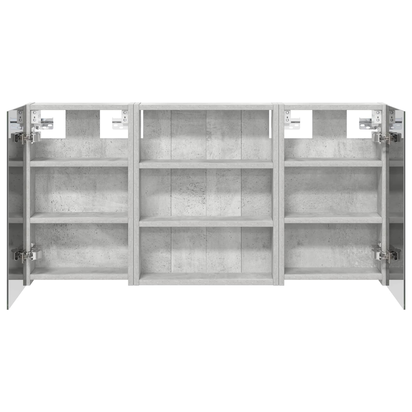 Ensemble de meubles de salle de bain 3 pièces 100 cm Gris béton | Maison Vasque