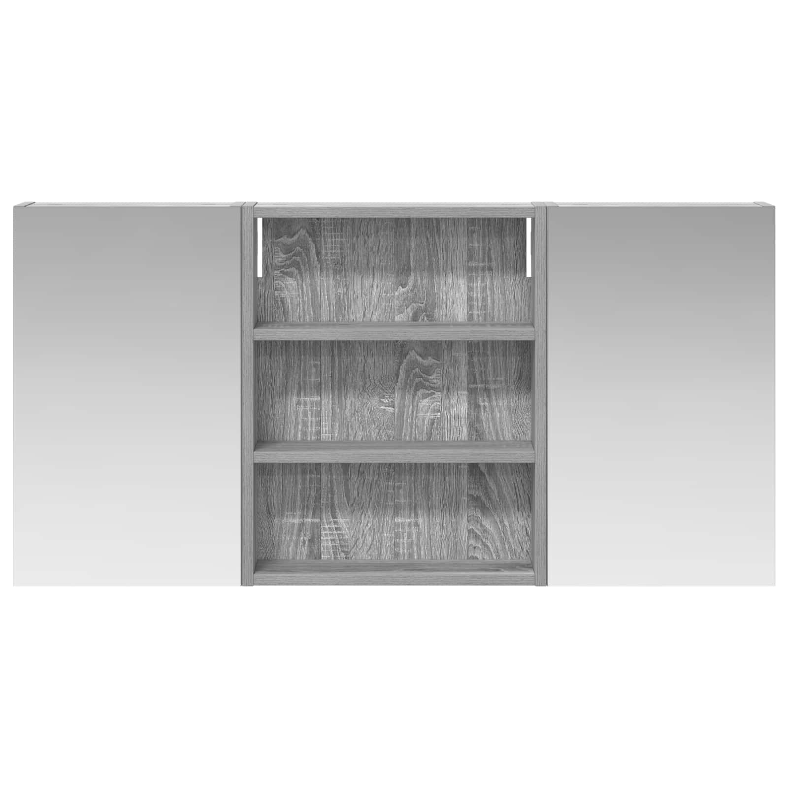 Ensemble de meubles de salle de bain 3 pièces 100 cm Sonoma gris | Maison Vasque
