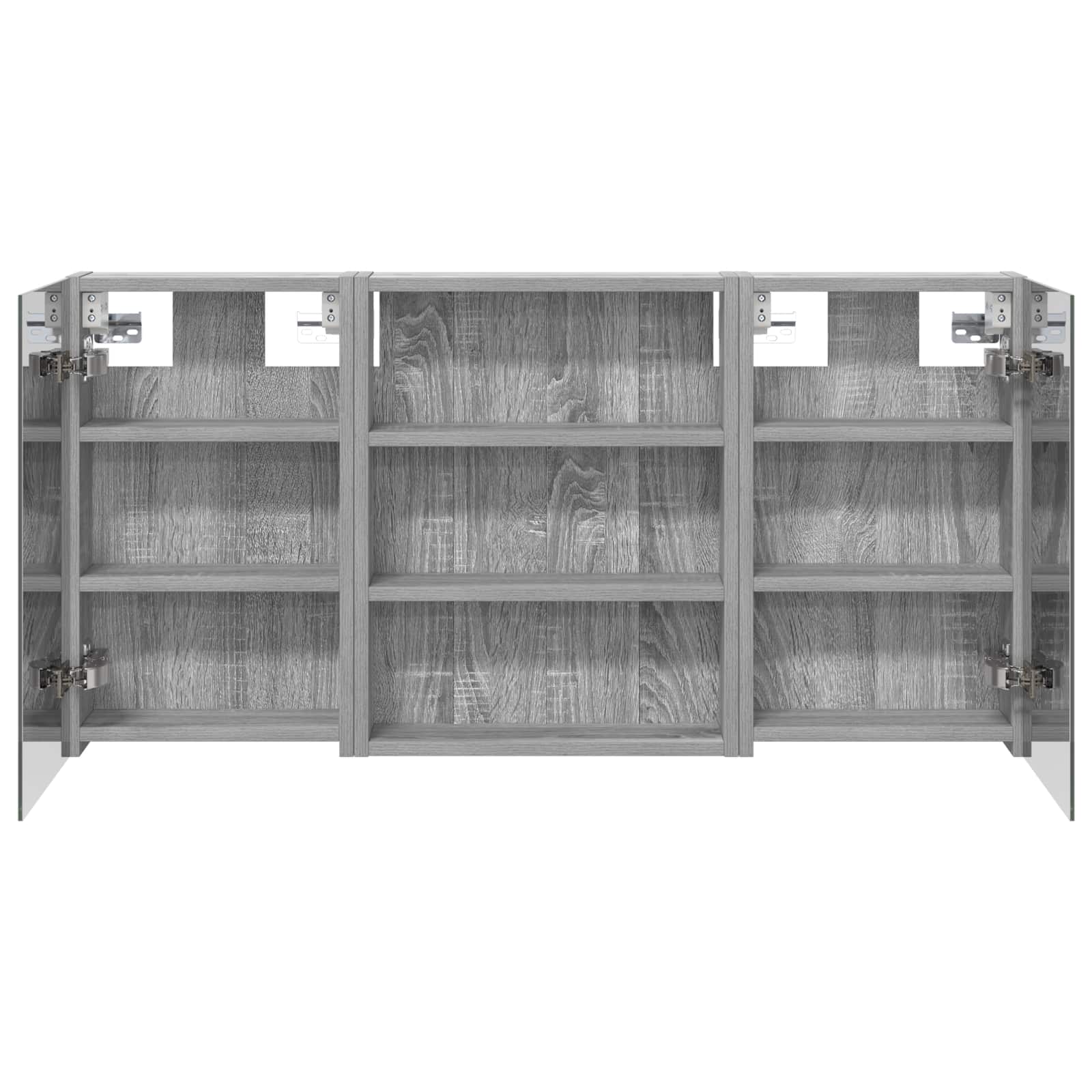 Ensemble de meubles de salle de bain 3 pièces 100 cm Sonoma gris | Maison Vasque