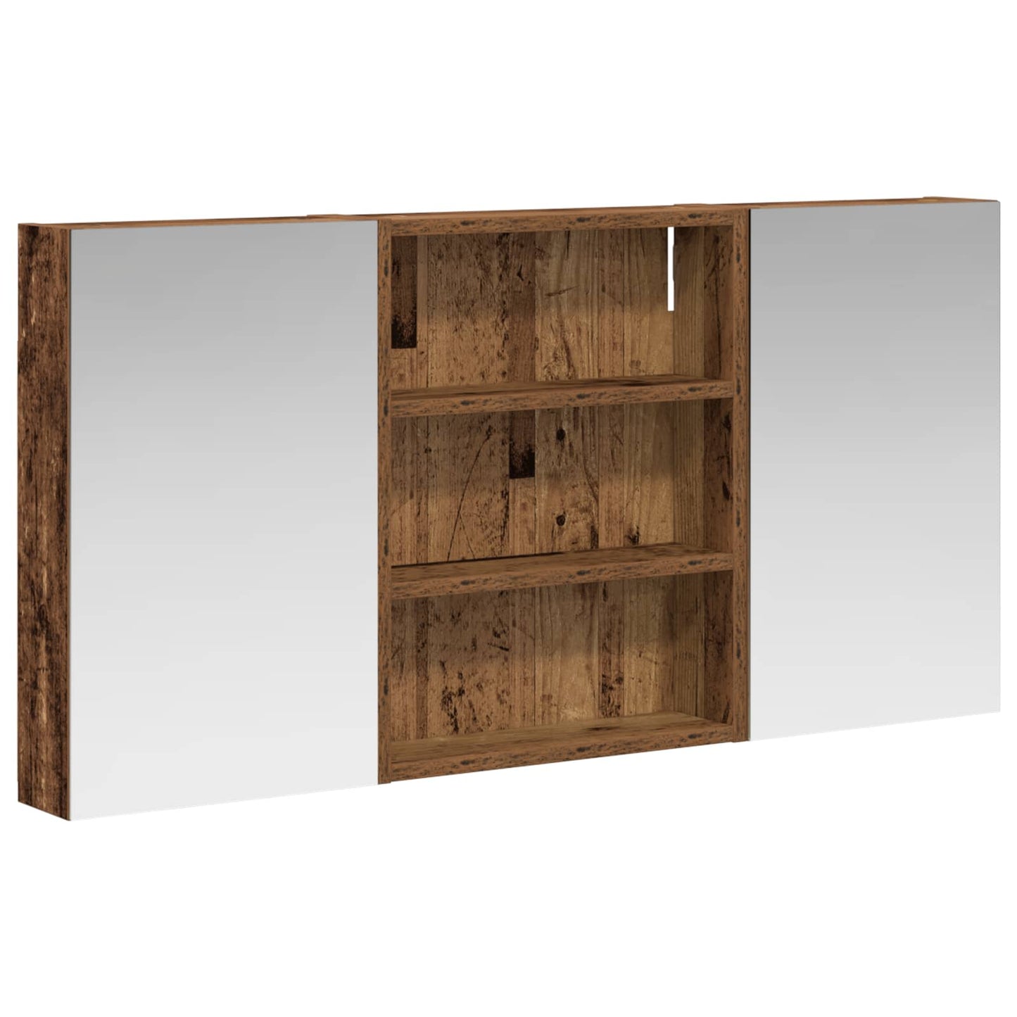 Ensemble de meubles de salle de bain 3 pièces 100 cm Bois ancien | Maison Vasque