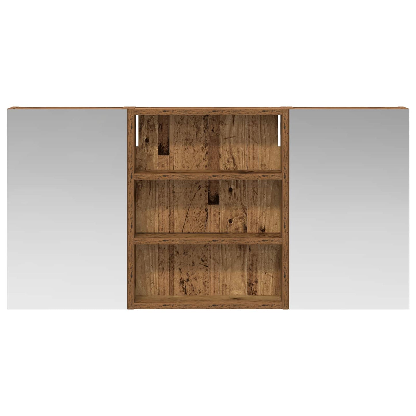 Ensemble de meubles de salle de bain 3 pièces 100 cm Bois ancien | Maison Vasque