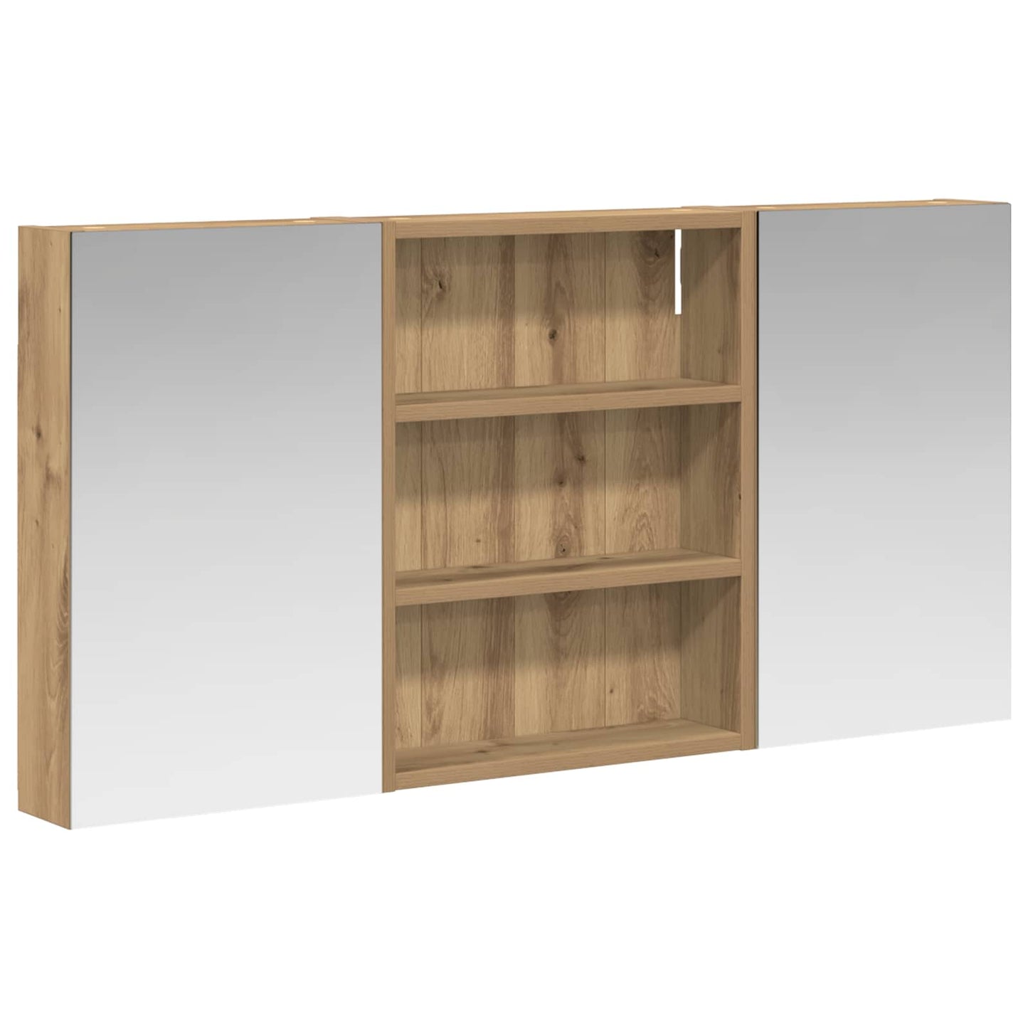 Ensemble de meubles de salle de bain 3 pièces 100 cm chêne artisanal | Maison Vasque