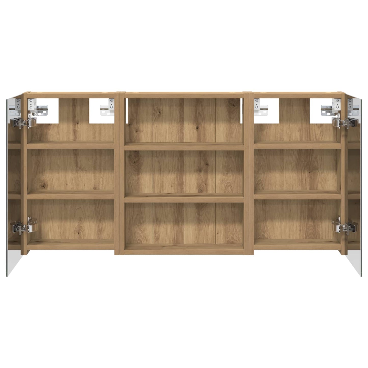 Ensemble de meubles de salle de bain 3 pièces 100 cm chêne artisanal | Maison Vasque