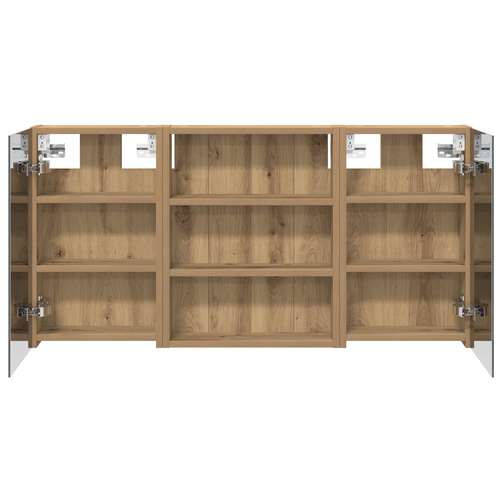 Ensemble de meubles de salle de bain 3 pièces 100 cm chêne artisanal | Maison Vasque