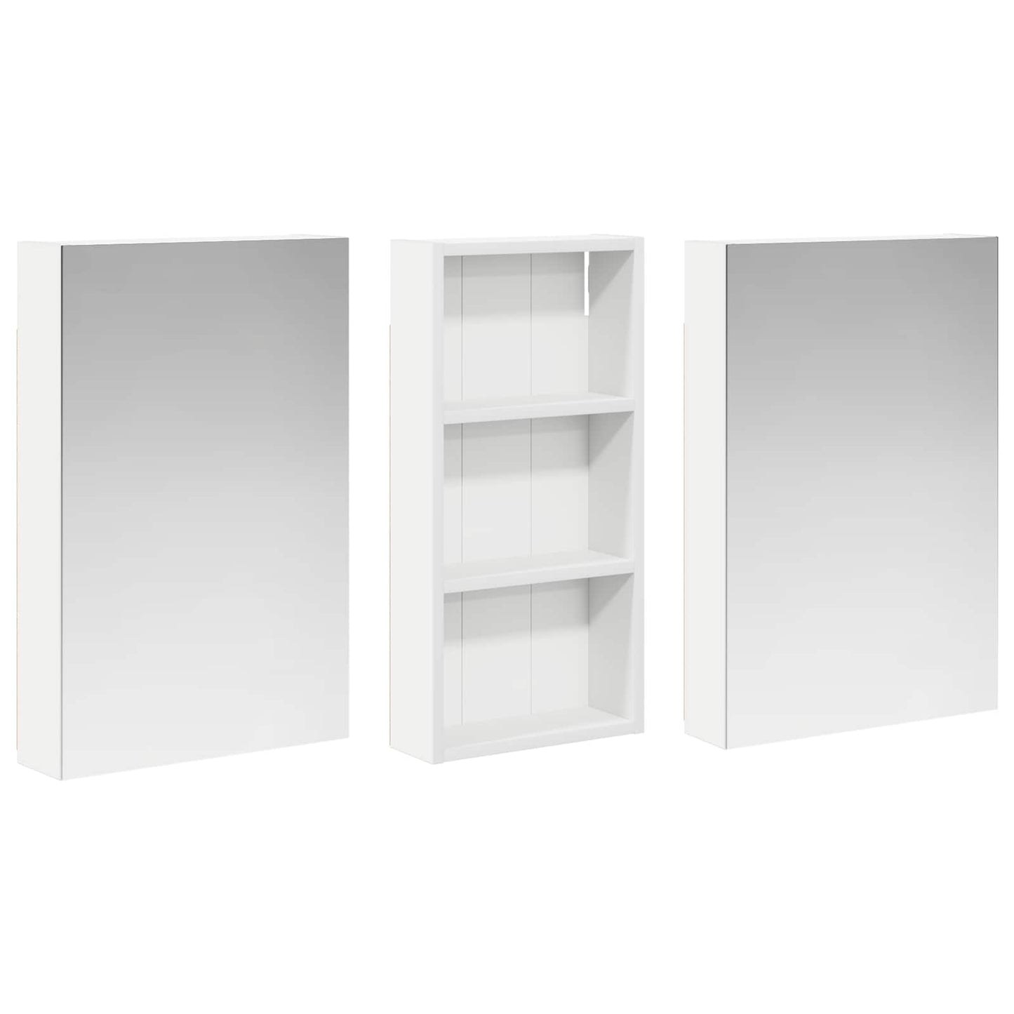 Ensemble de meubles de salle de bain 3 pièces 110 cm Blanc | Maison Vasque