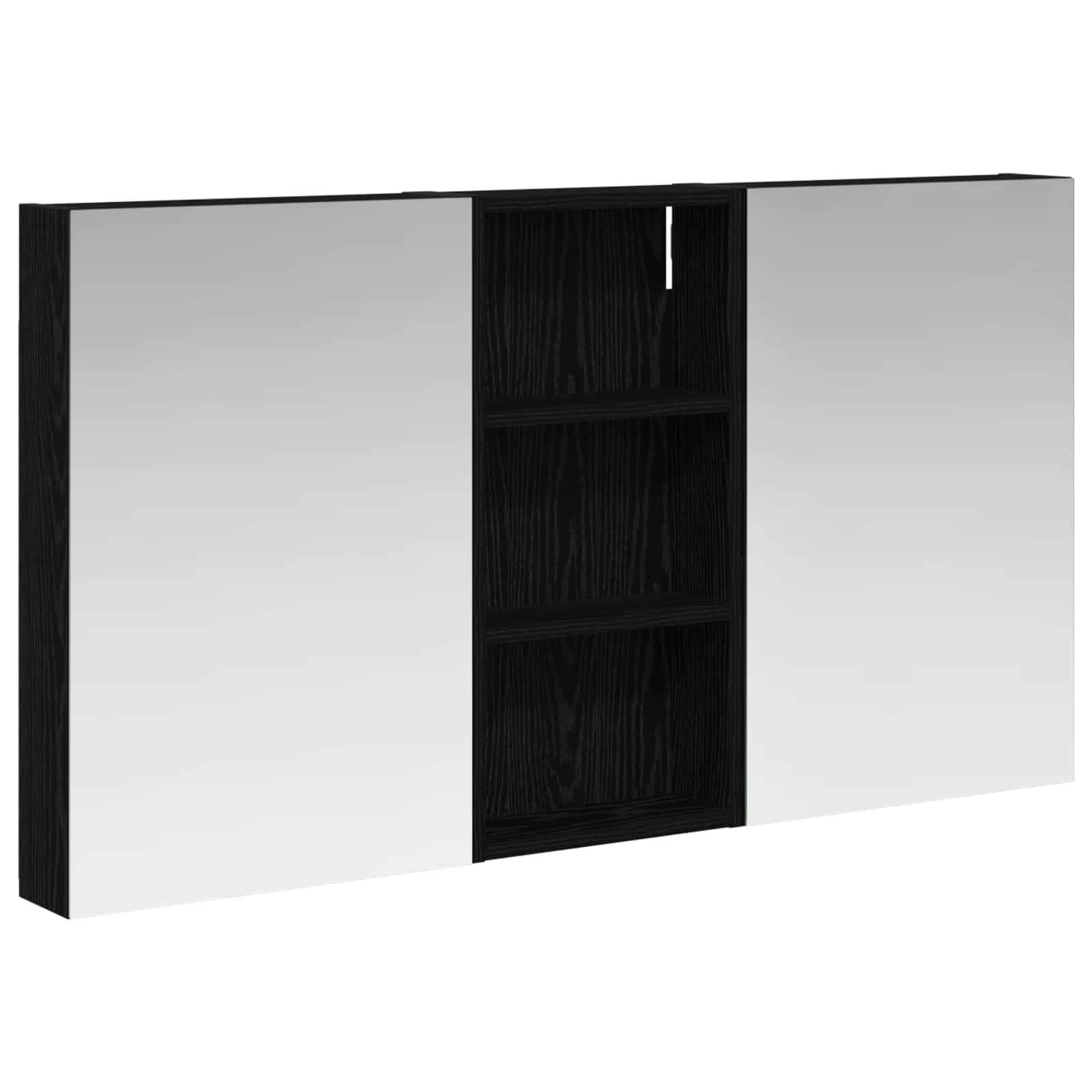 Ensemble de meubles de salle de bain 3 pièces 110 cm Chêne noir | Maison Vasque