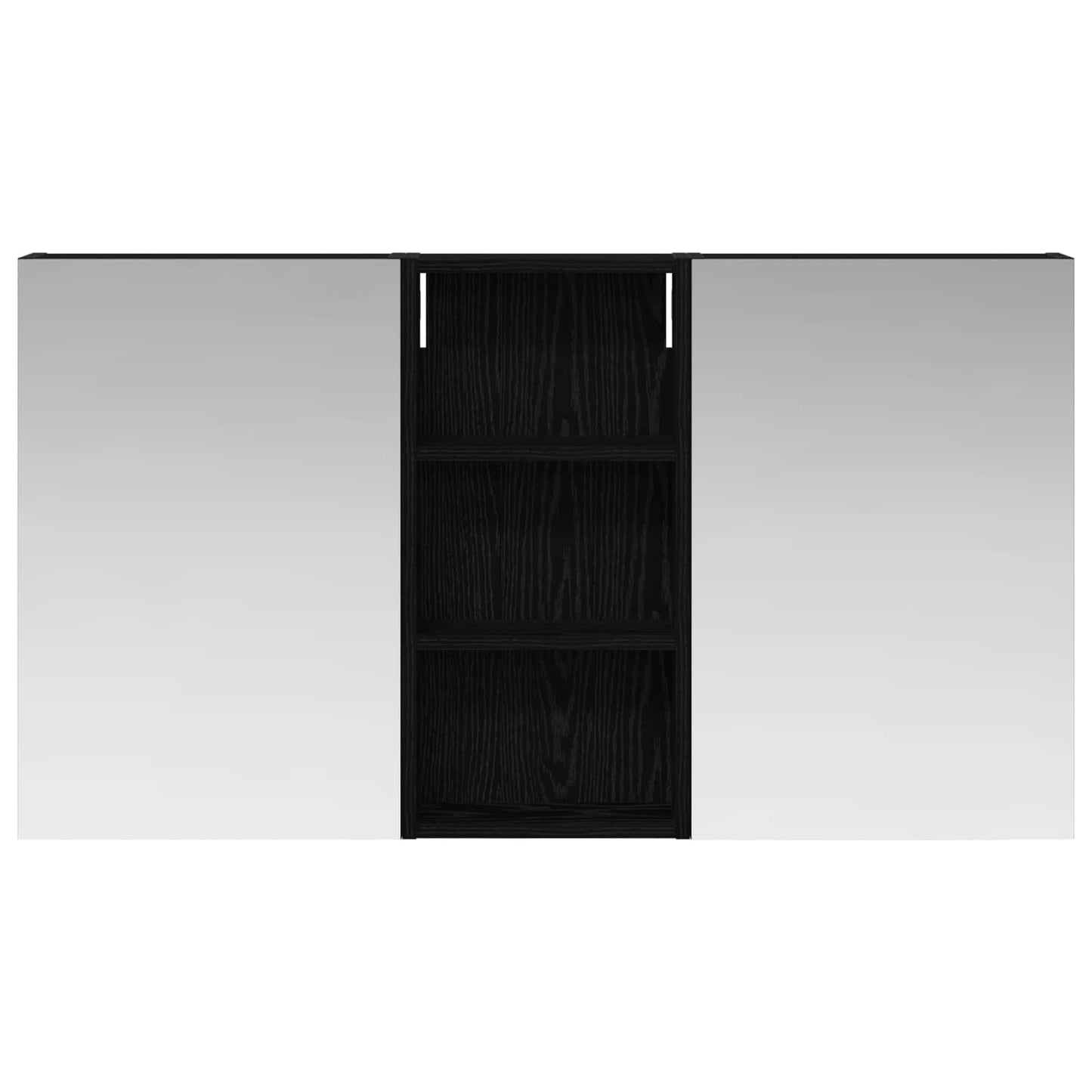 Ensemble de meubles de salle de bain 3 pièces 110 cm Chêne noir | Maison Vasque
