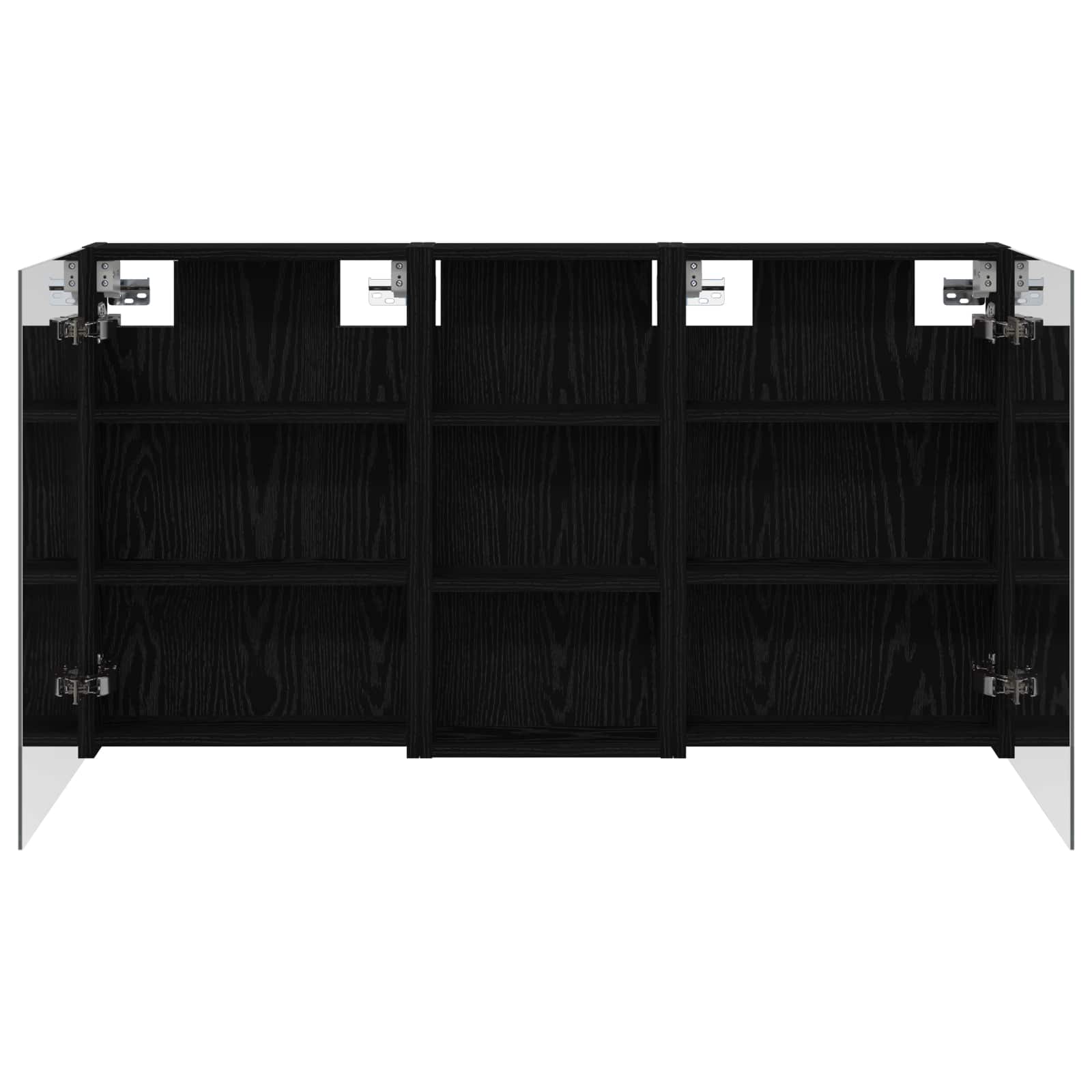 Ensemble de meubles de salle de bain 3 pièces 110 cm Chêne noir | Maison Vasque