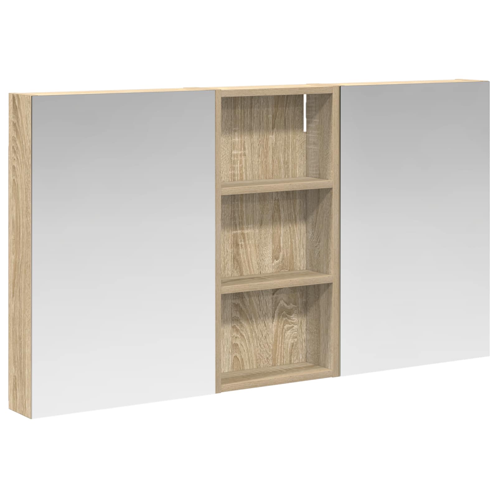 Ensemble de meubles de salle de bain 3 pièces 110 cm Chêne sonoma | Maison Vasque