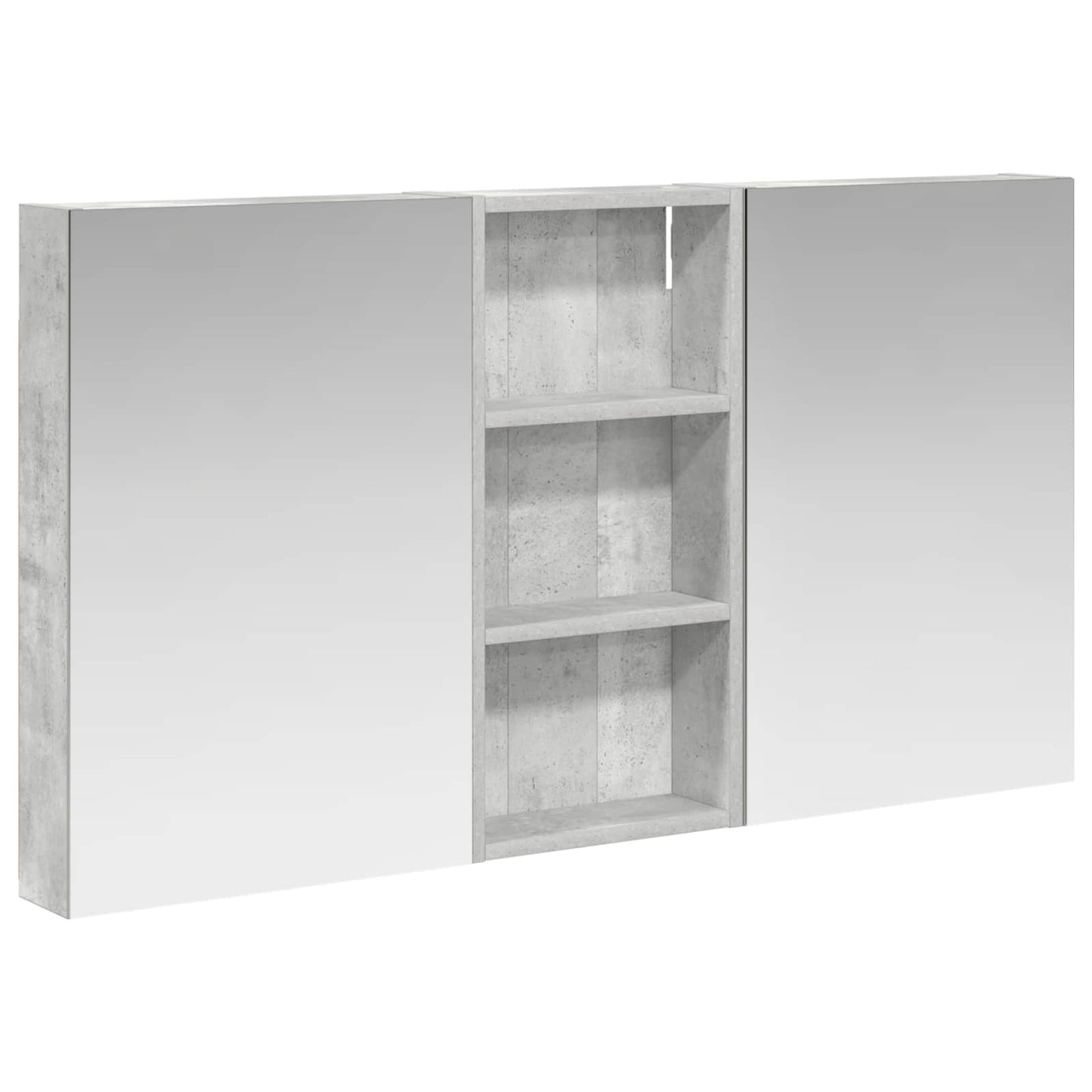 Ensemble de meubles de salle de bain 3 pièces 110 cm Gris béton | Maison Vasque