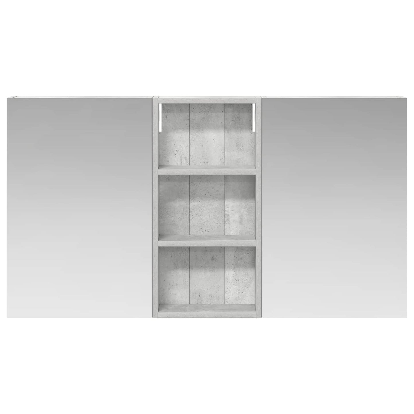 Ensemble de meubles de salle de bain 3 pièces 110 cm Gris béton | Maison Vasque