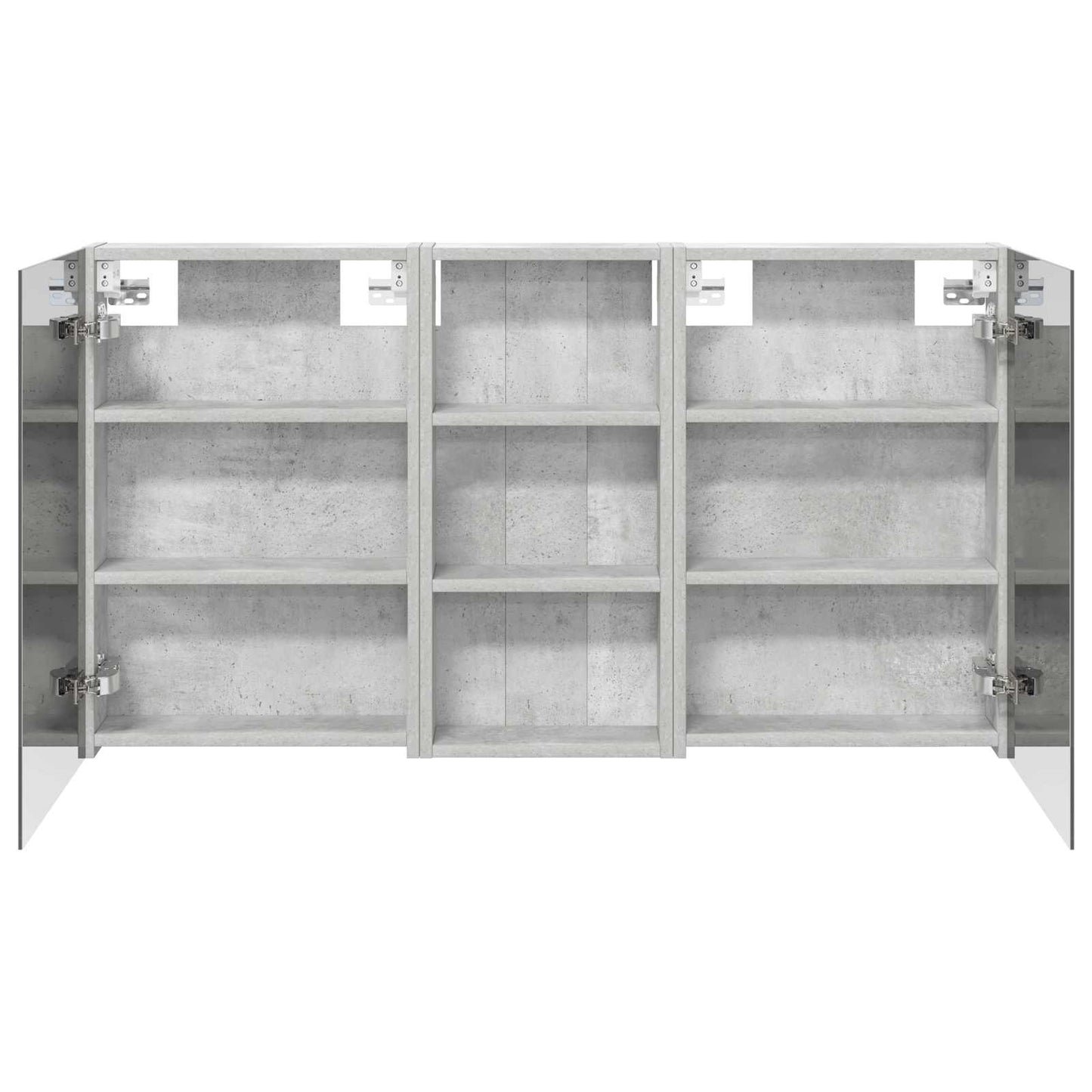 Ensemble de meubles de salle de bain 3 pièces 110 cm Gris béton | Maison Vasque