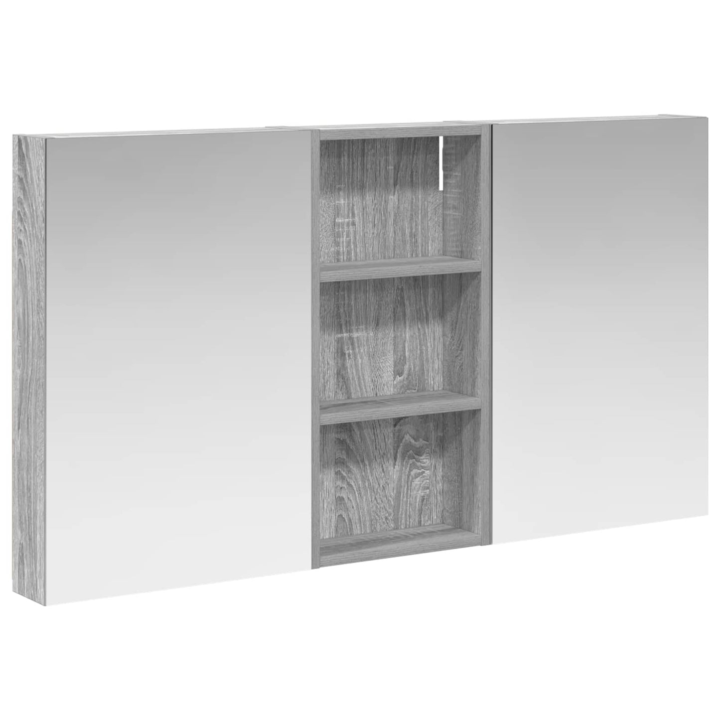Ensemble de meubles de salle de bain 3 pièces 110 cm Sonoma gris | Maison Vasque