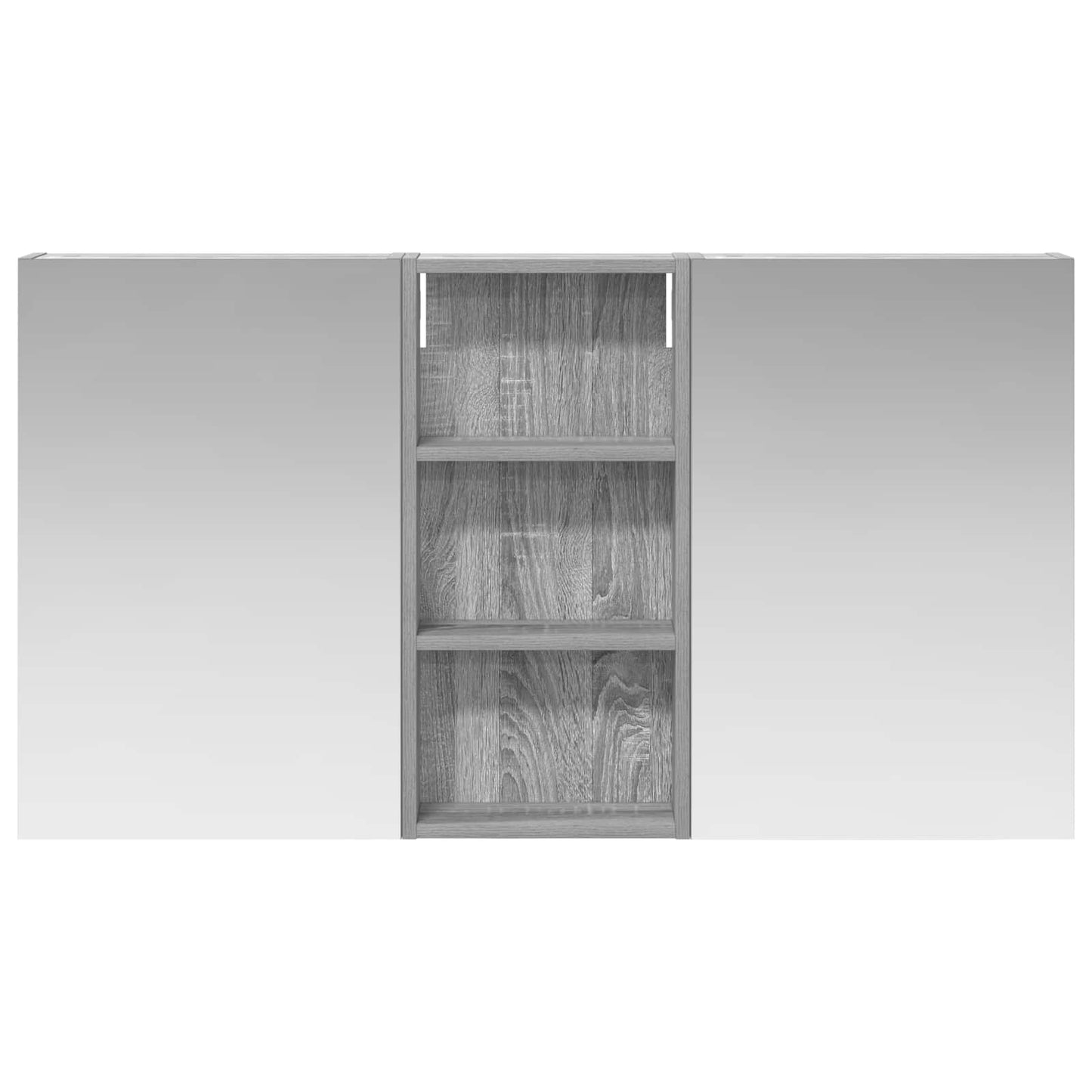 Ensemble de meubles de salle de bain 3 pièces 110 cm Sonoma gris | Maison Vasque